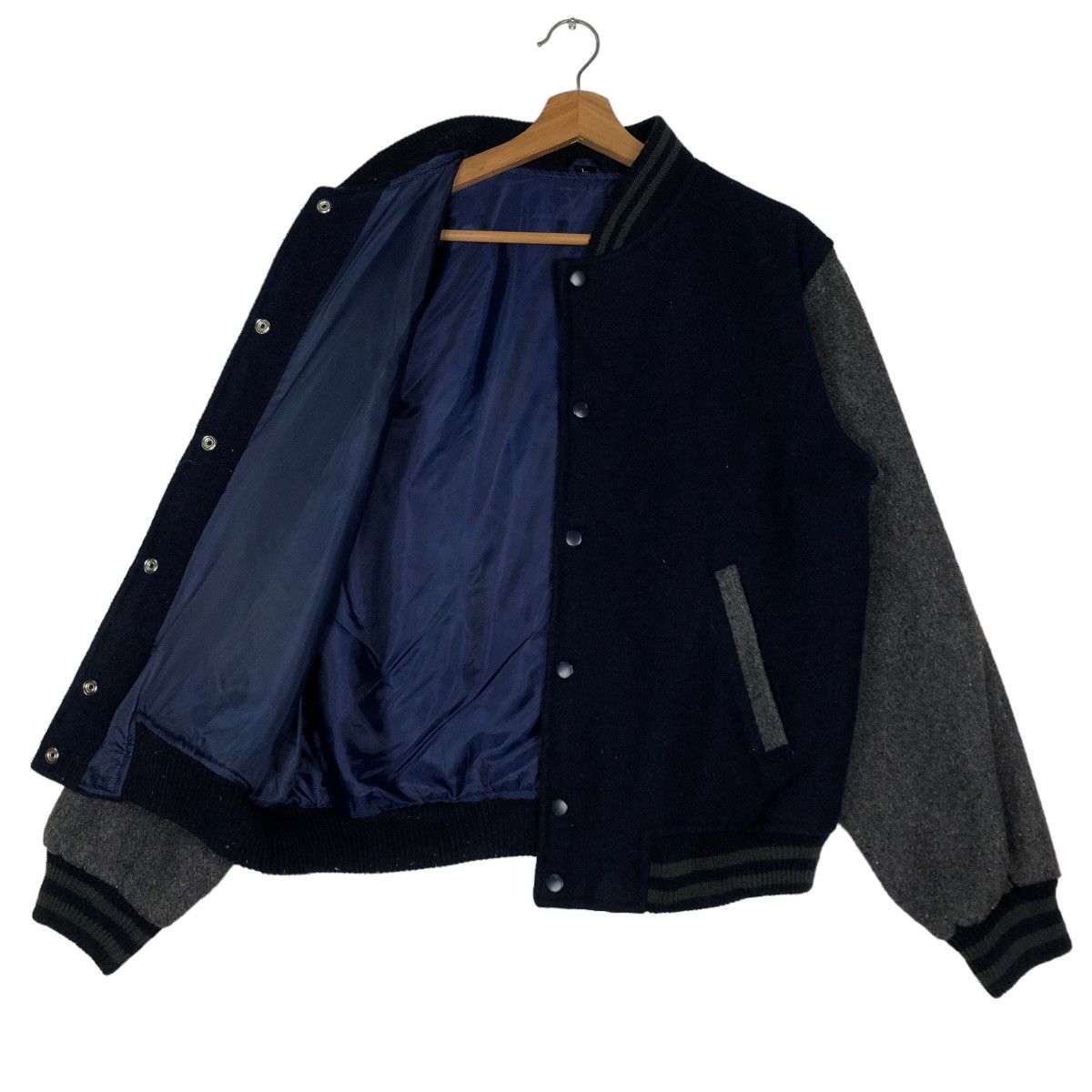 Japanese Brand 🔥90’s Vintage Varsity Bomber Jacket Wool Japan Made Size US L / EU 52-54 / 3 - 9 Thumbnail