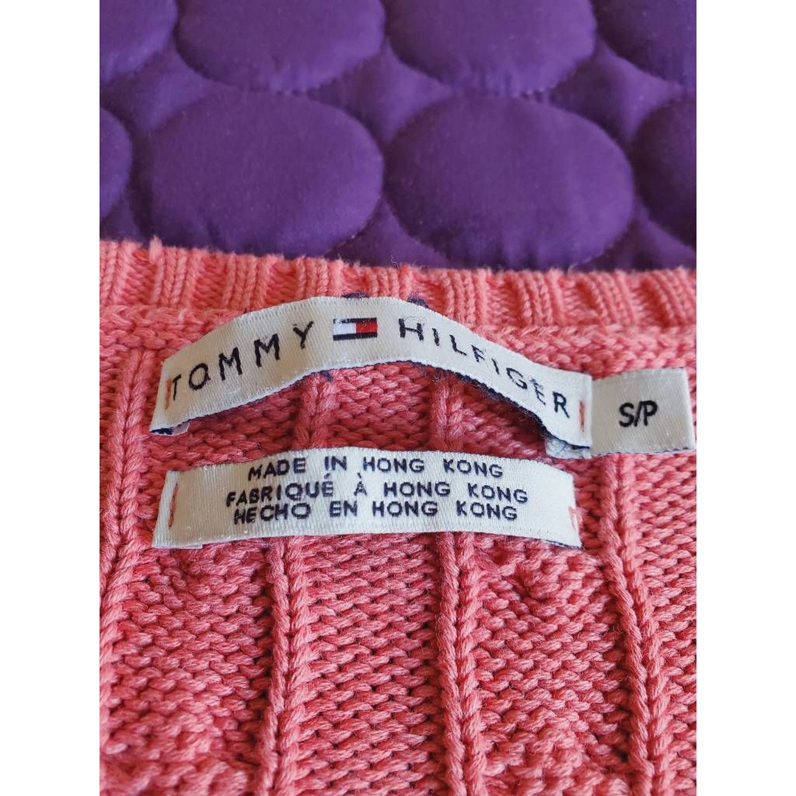 Tommy Hilfiger Tommy Hilfiger Coral Long Sleeve V Neck Pullover Sweater SP Size S / US 4 / IT 40 - 5 Thumbnail