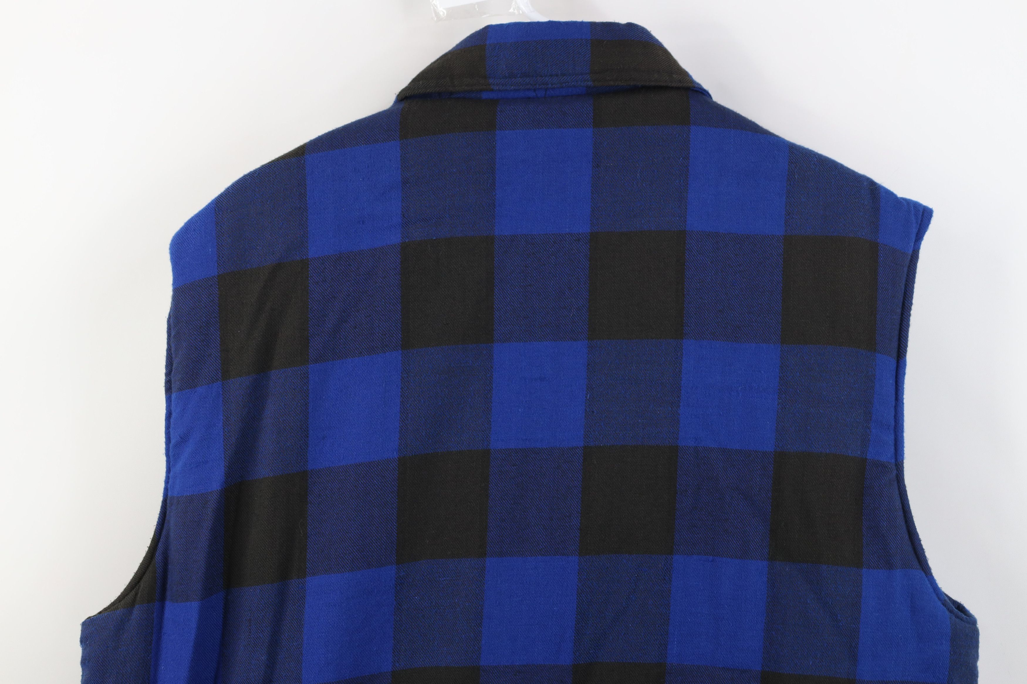 Vintage Vintage 90s Streetwear Full Zip Puffer Vest Jacket Plaid Size US L / EU 52-54 / 3 - 13 Thumbnail