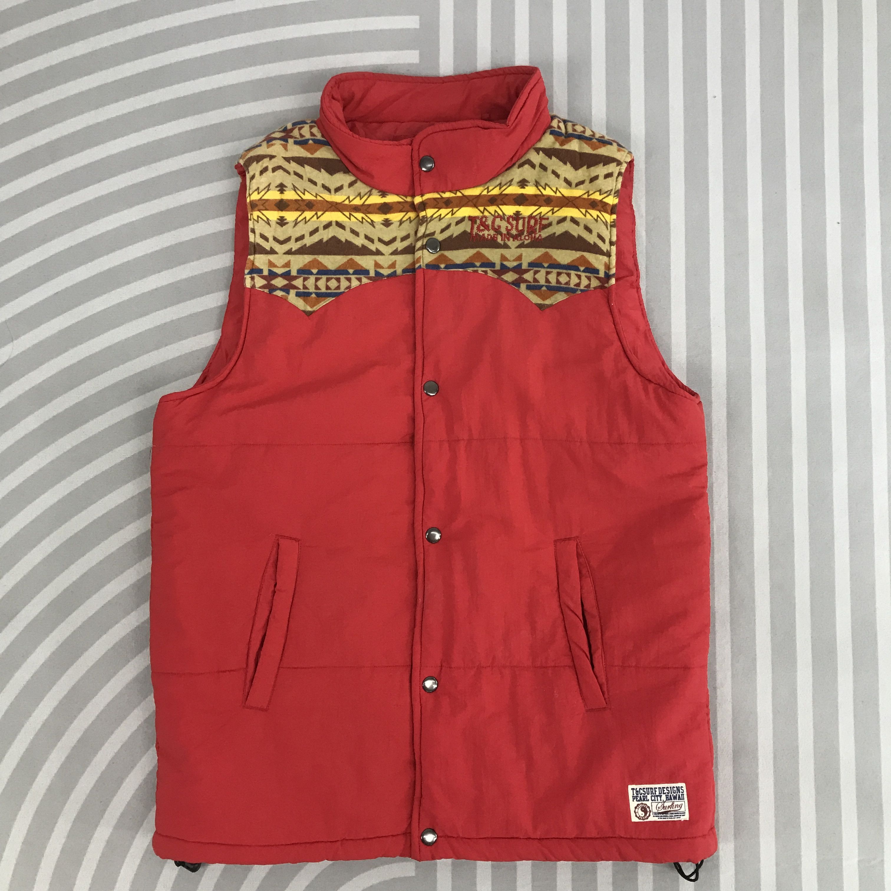 Japanese Brand × Vintage Vintage T&C Surf Design vest Size US L / EU 52-54 / 3 - 1 Thumbnail
