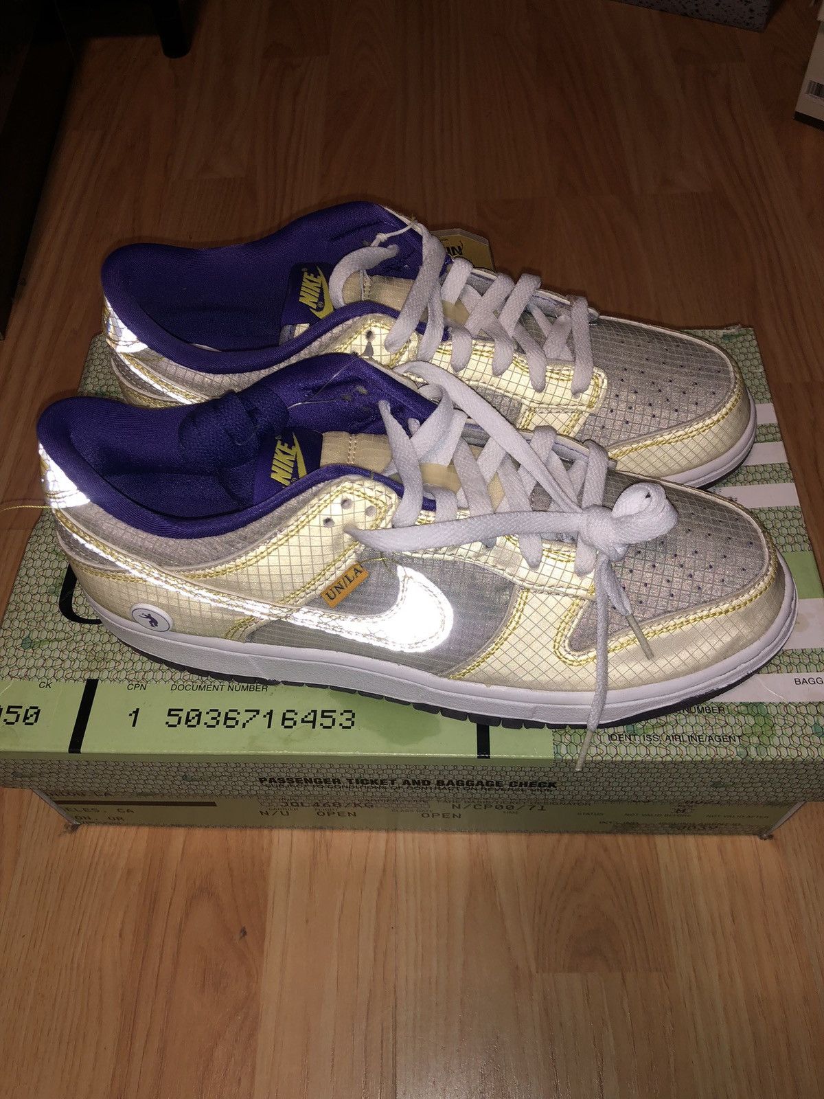 Nike Nike Dunk Low Union Passport Pack Court Purple - Size 9.5 Size US 9.5 / EU 42-43 - 4 Thumbnail