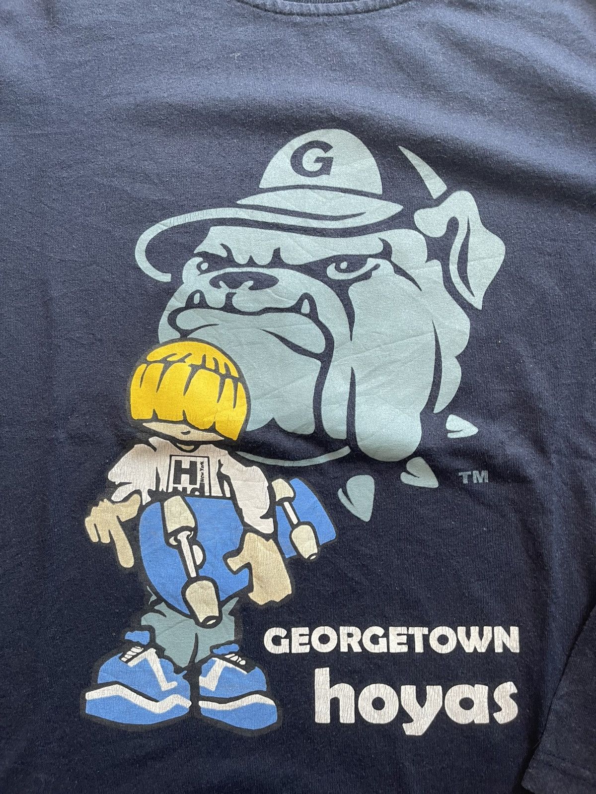 Vintage Vintage Georgetown Hoyas x HUD New York Skater Bulldog LSTee Size US M / EU 48-50 / 2 - 3 Thumbnail