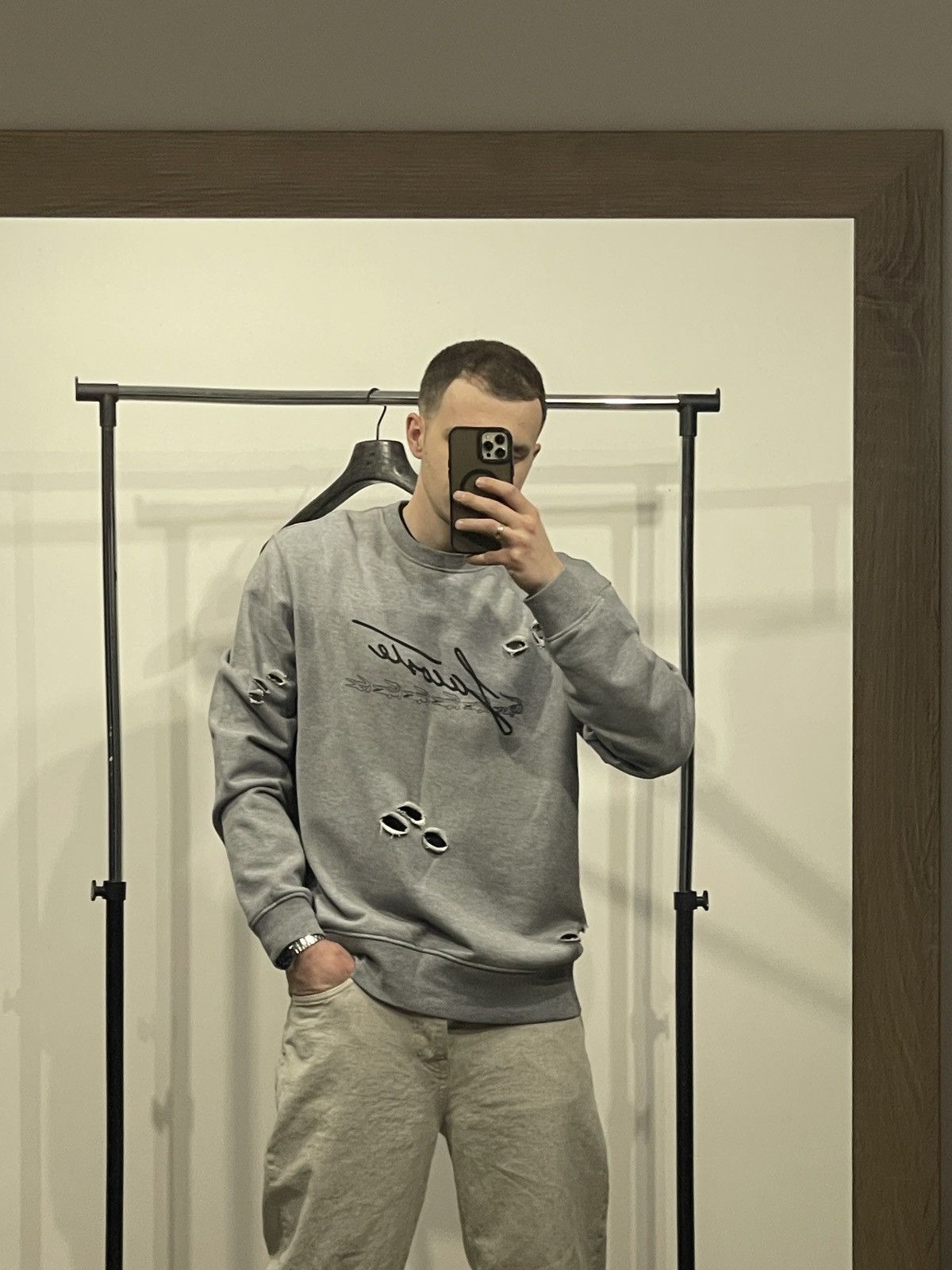 Lacoste Lacoste grey sweatshirt jumper sweater XXL Size US XL / EU 56 / 4 - 1 Thumbnail