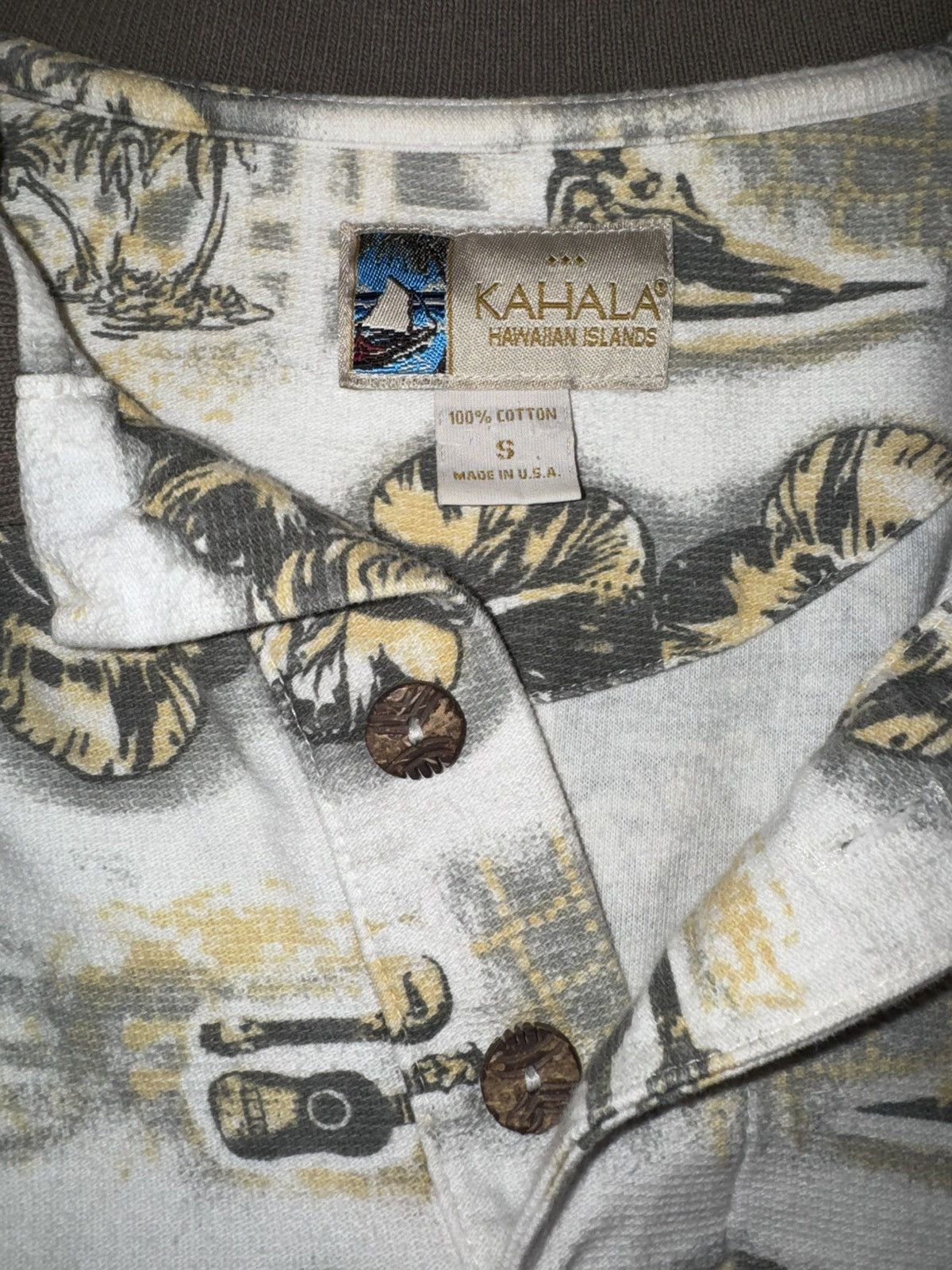 Kahala Kahala Vintage Hawaiian Polo Shirt S USA Baggy Fits like M Size US S / EU 44-46 / 1 - 2 Thumbnail