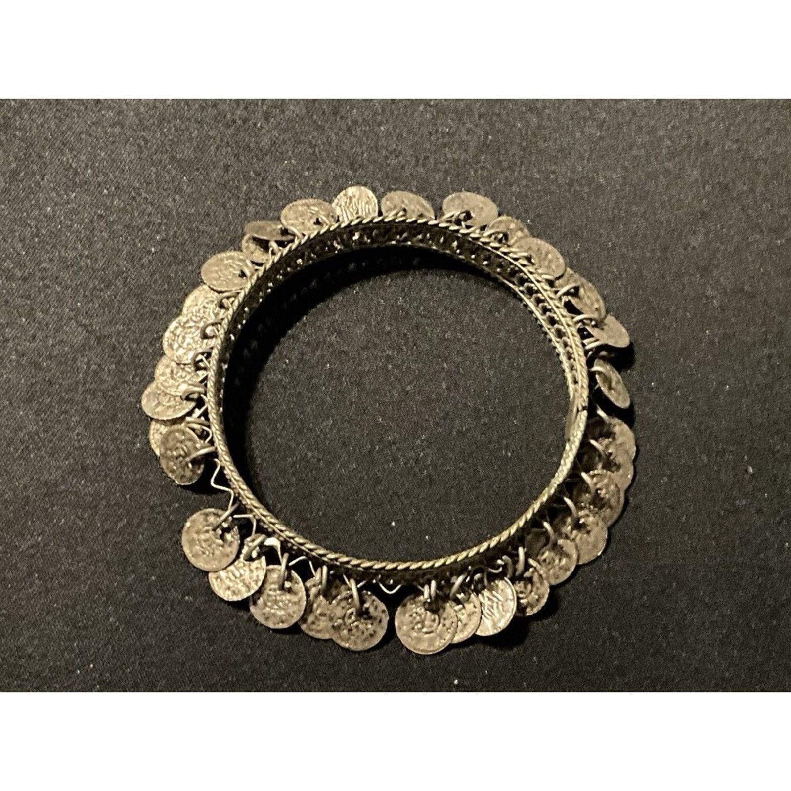 Other Size 7 Antique Coins Cha Cha Bangle Bracelet Size ONE SIZE - 1 Thumbnail