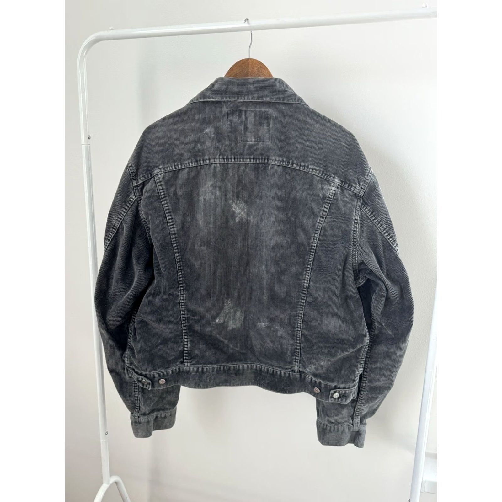 Diesel VINTAGE Diesel Corduroy Jacket 90s Bomber Shirt Mens XL-XXL Dark Gray Size US XXL / EU 58 / 5 - 3 Thumbnail