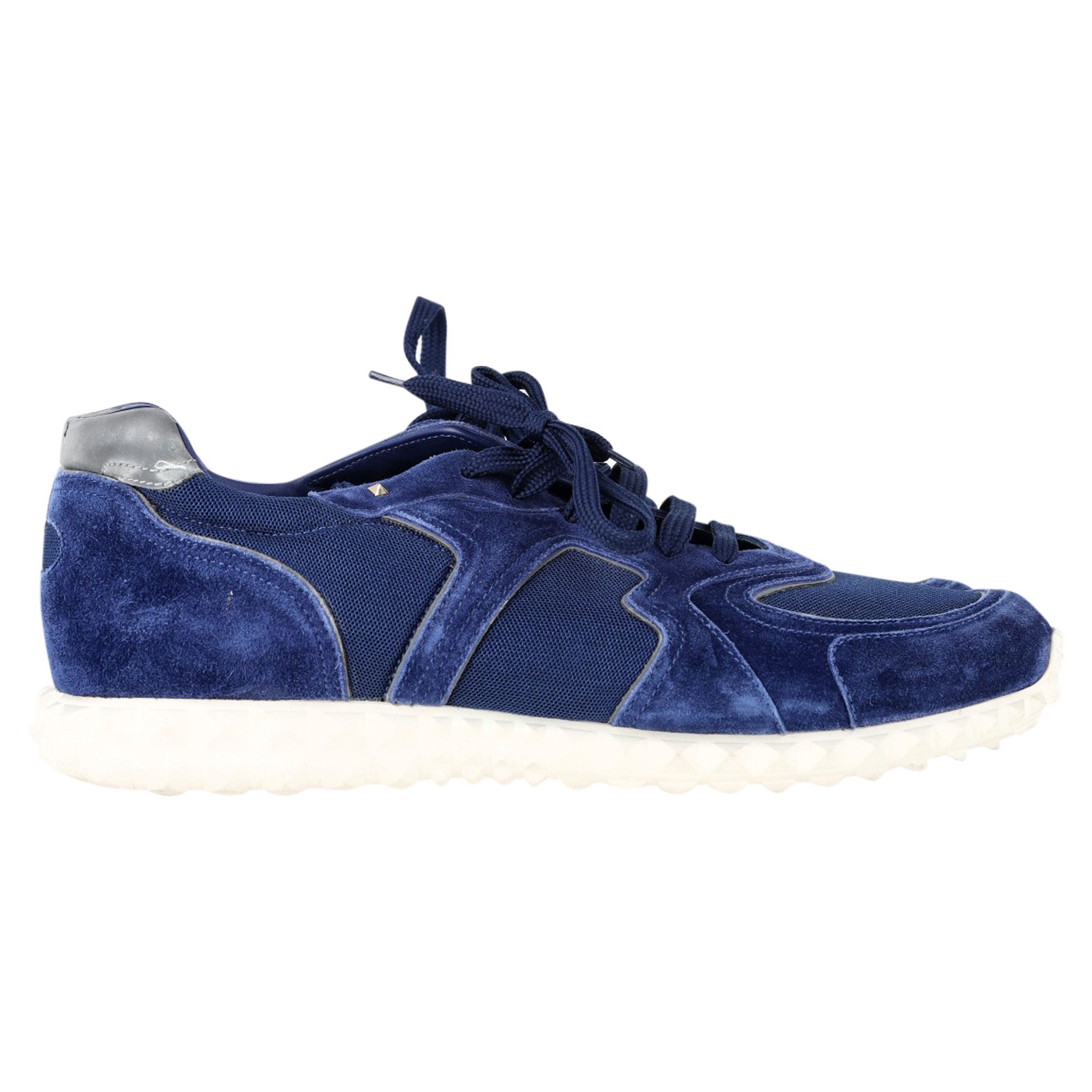 Valentino Valentino Garavani Soul AM Sneakers in Navy Blue Suede and M Size US 12.5 / EU 45-46 - 1 Thumbnail