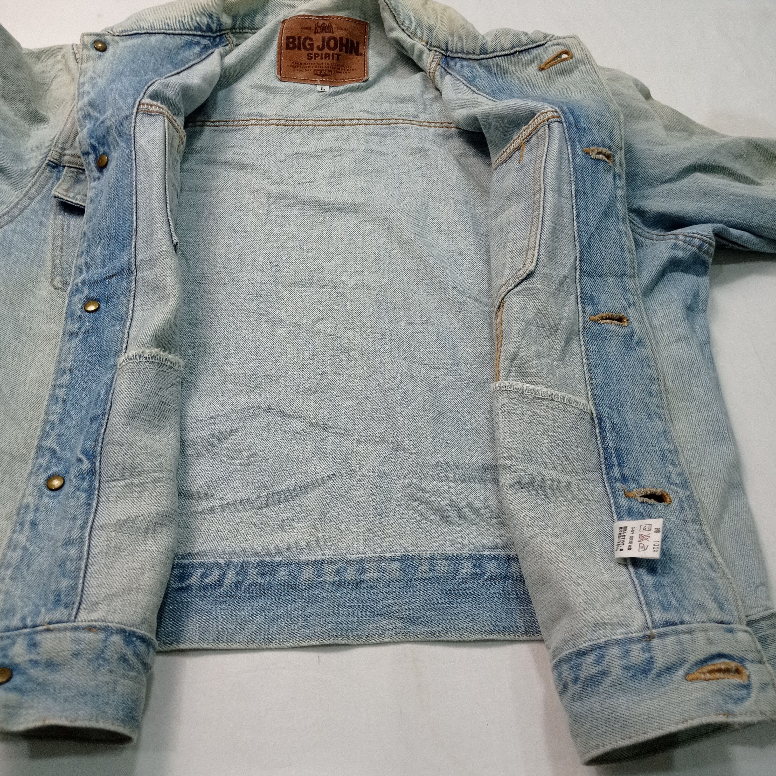 Big John 🔥Vintage Big John Trucker Denim jacket Size US L / EU 52-54 / 3 - 4 Thumbnail