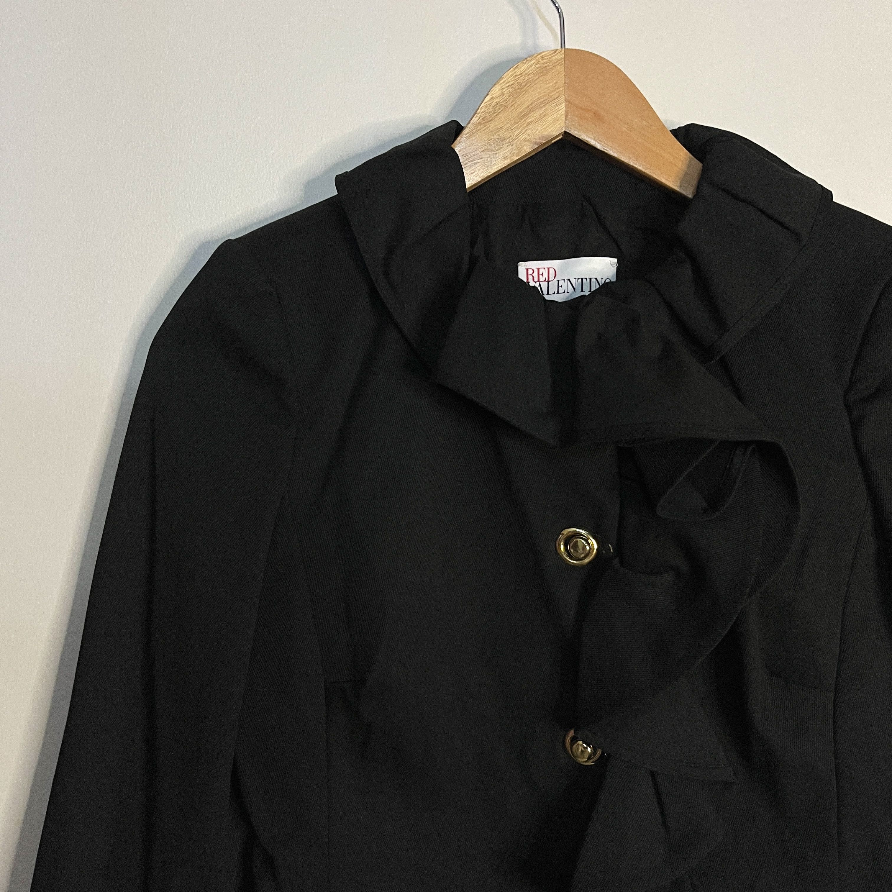 RED Valentino Red Valentino Ruffled Cropped Blazer Size M / US 6-8 / IT 42-44 - 2 Thumbnail