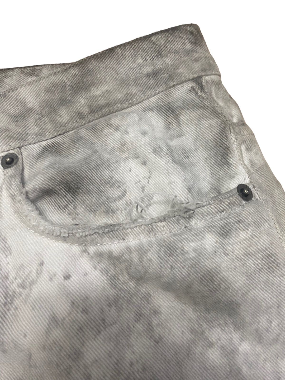 Dior RARE SS06 Dior Homme Dirty Snow Marble Denim Size US 28 / EU 44 - 4 Thumbnail