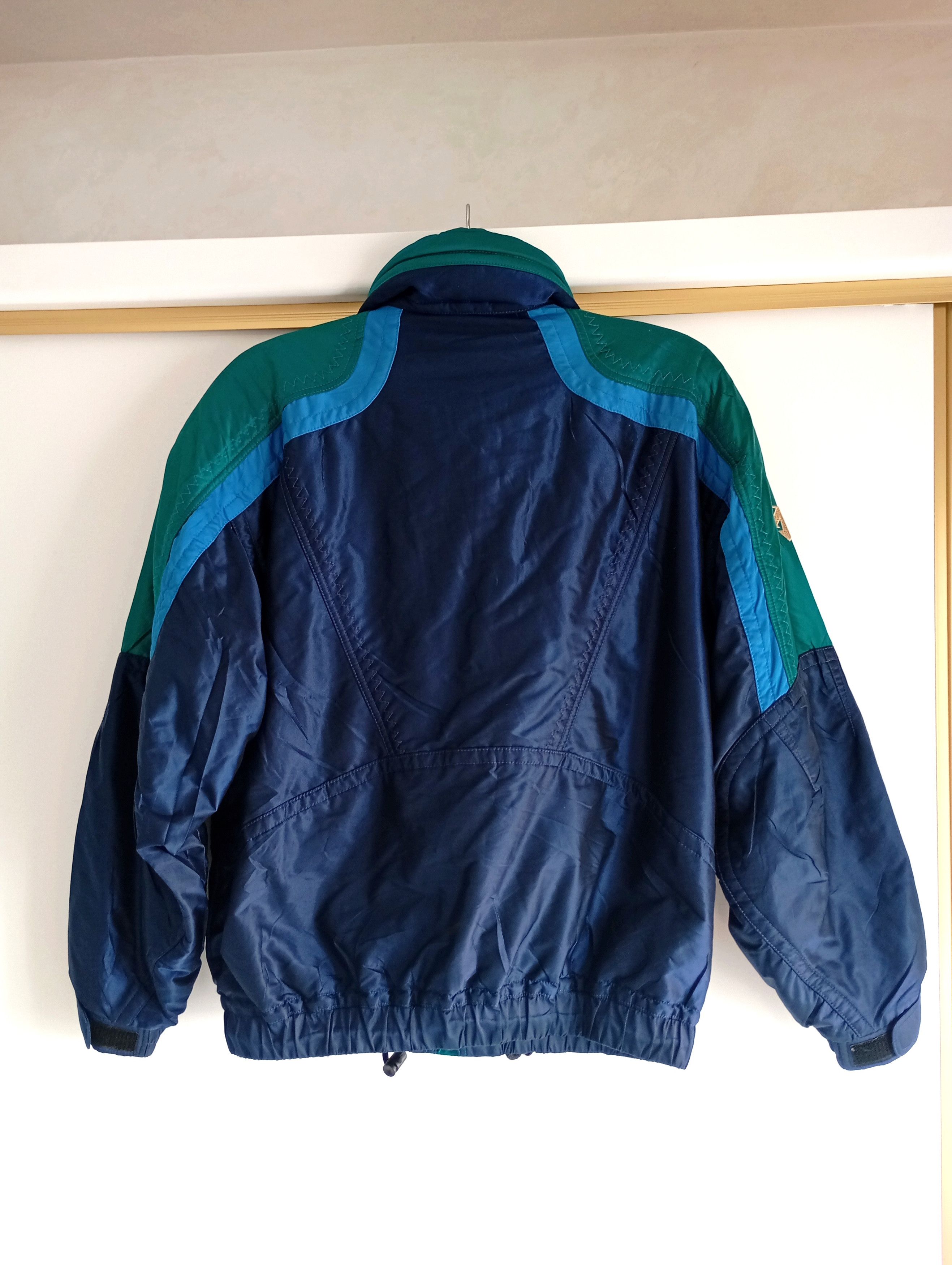 DESCENTE スキーウェア ネイビー/ライムグリーン Vintage Descente ski hooded jacket snowboard