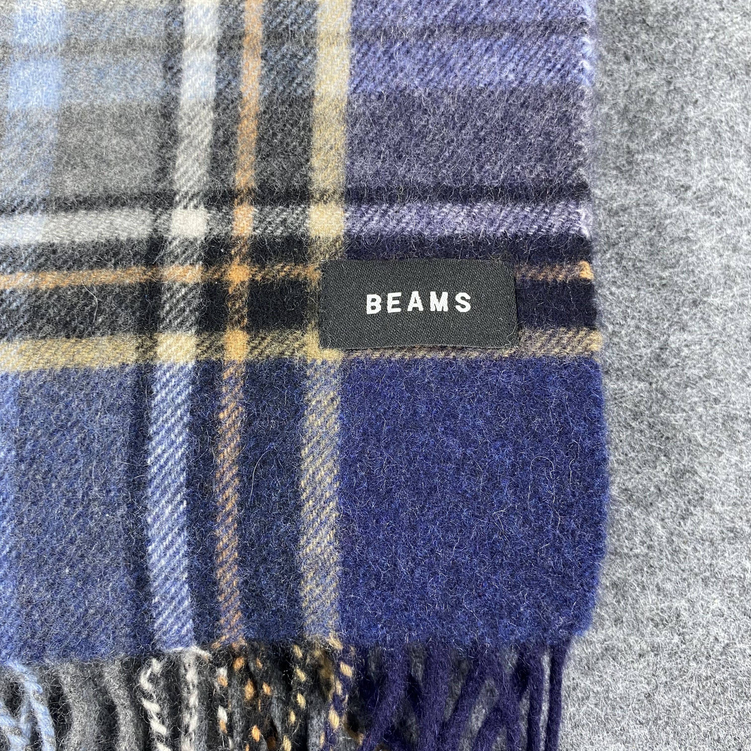 Beams Plus × Vintage GF10191 Beams Scarf Neck Wear Muffler Nova Check Size ONE SIZE - 2 Thumbnail