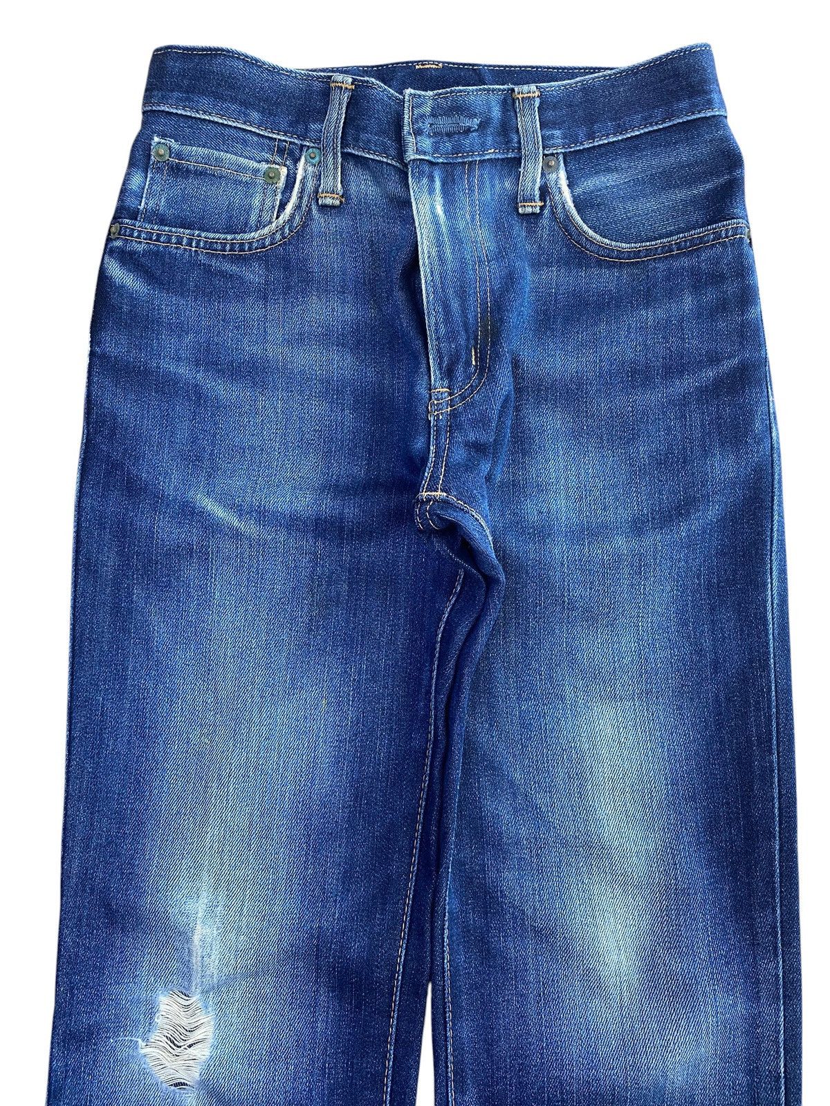 Edwin Vintage Edwin 502 Dark Blue Wash Style Loose Jeans Size US 26 / EU 42 - 2 Thumbnail