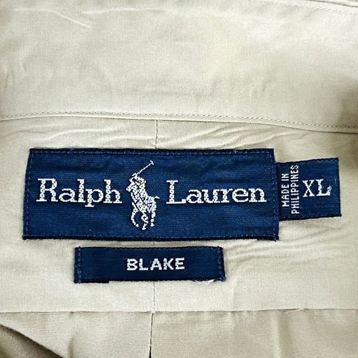 Polo Ralph Lauren Polo Ralph Lauren XL Vintage Blake Shirt Safari Beige 100% Cotton Button Down Shirt Men Beige Vintage XL Button-Down Polo Ralph Lauren Mens Shirt Size US XL / EU 56 / 4 - 4 Thumbnail