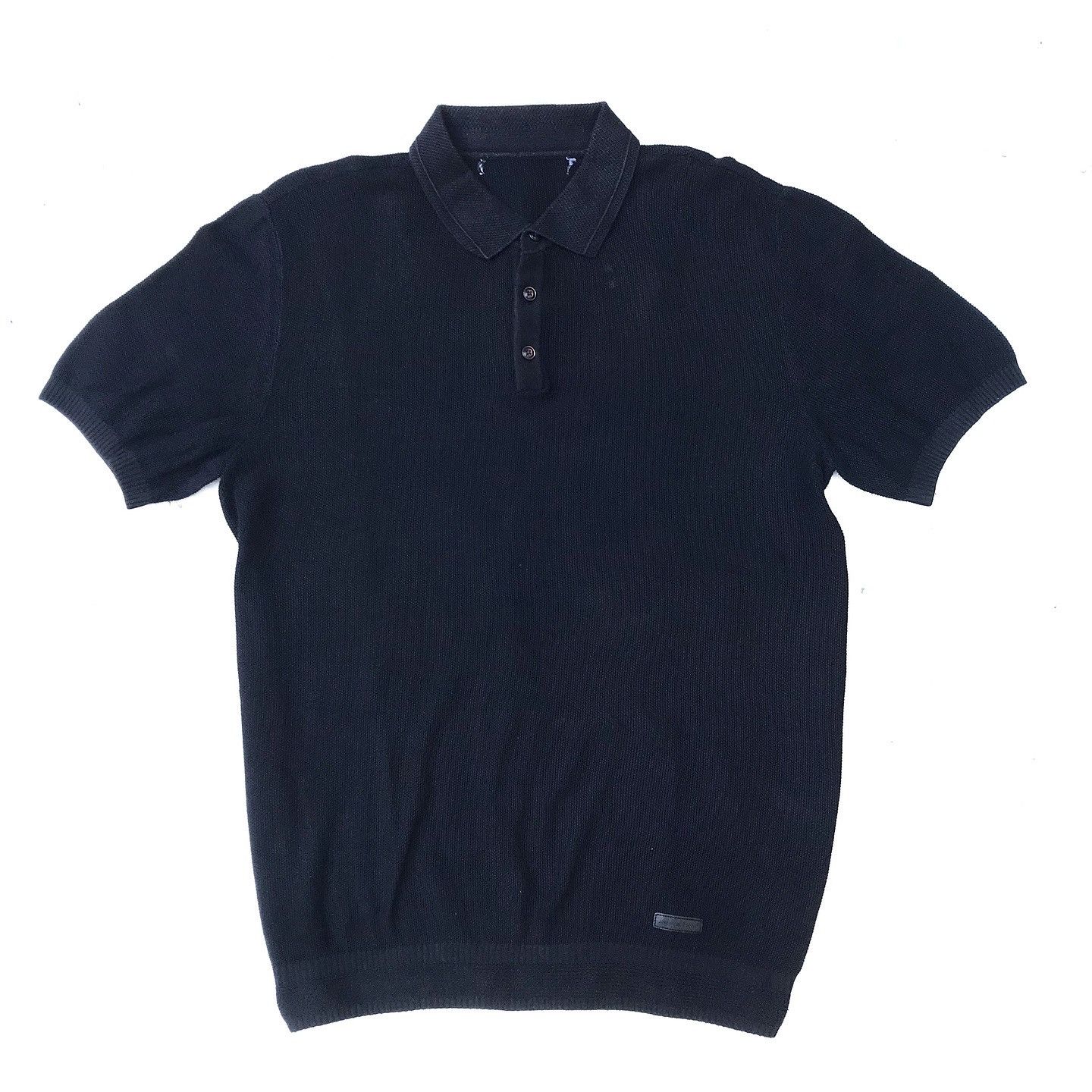 Jean-Michel Basquiat × Vintage Jean Michel Basquiat Jmb Black Polo Knitwear Size US M / EU 48-50 / 2 - 1 Thumbnail