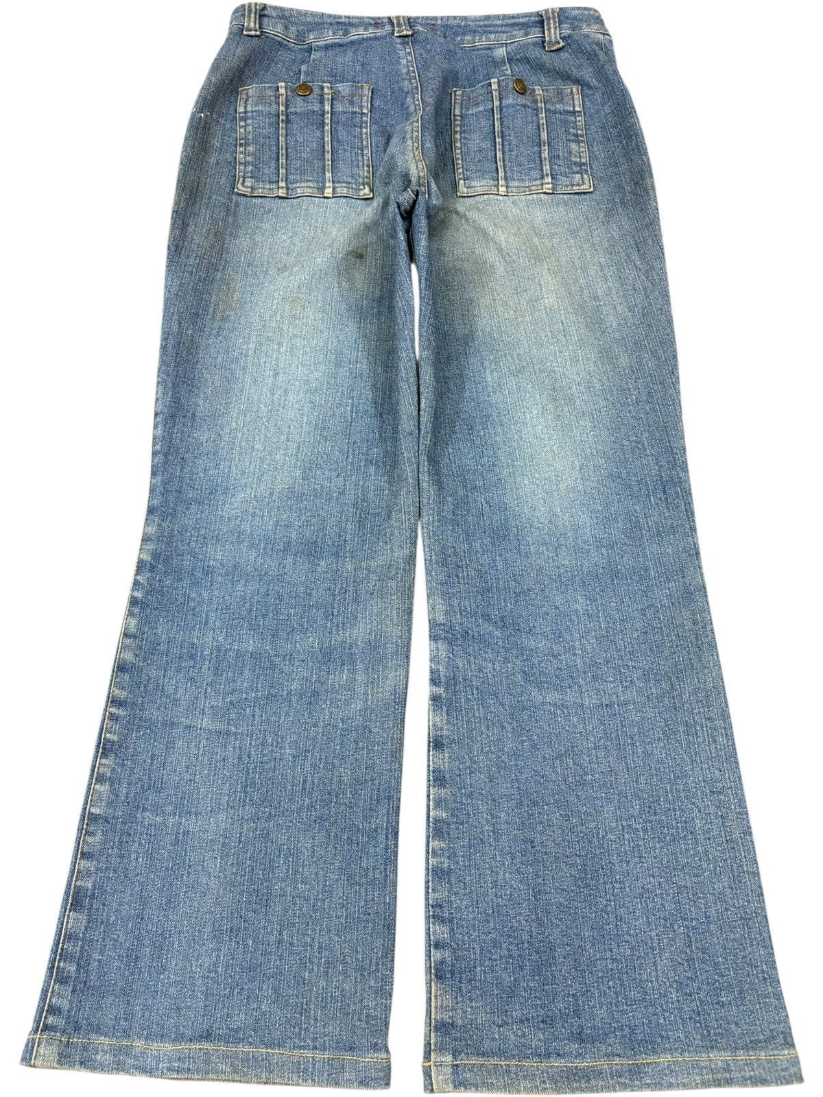 Other Vintage Japanese Brand Mud Wash Bush Pants Bootcut Jeans Size US 29 - 2 Thumbnail
