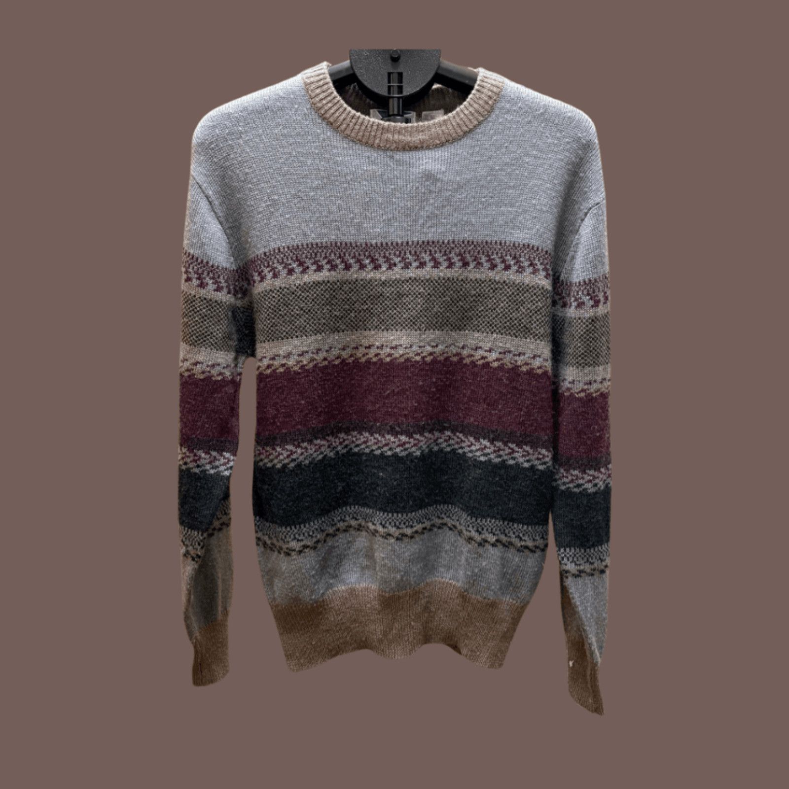 Vintage VTG Honors Striped Wool Blend Sweater | 80s Preppy Knit Size US L / EU 52-54 / 3 - 1 Thumbnail