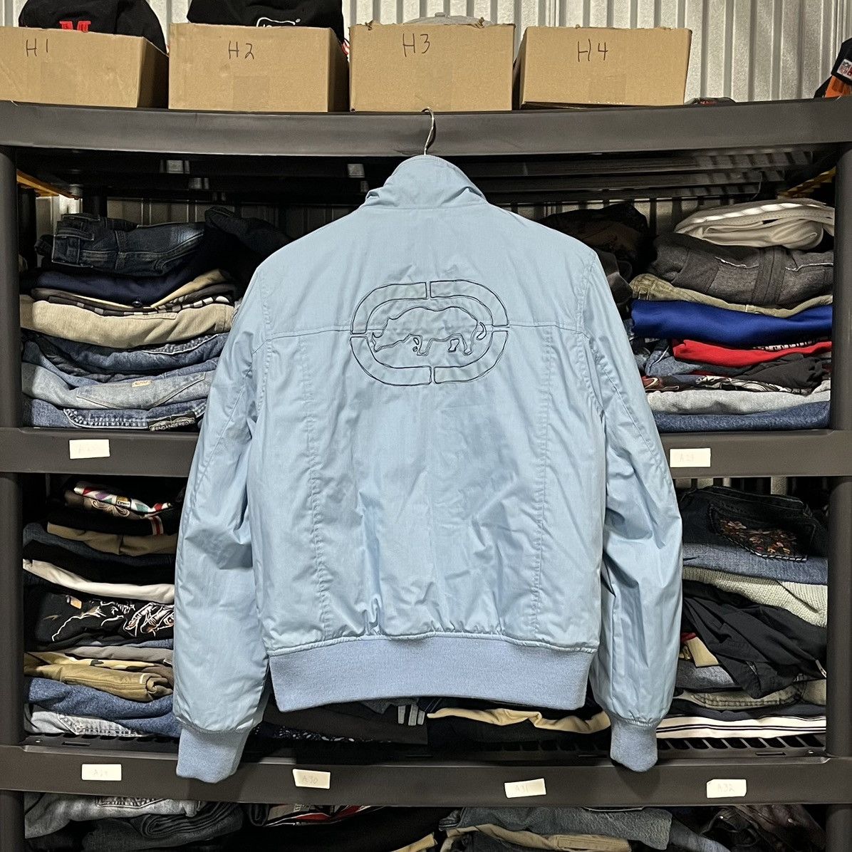 Ecko Unltd. VTG Y2K ECKO UNLTD RHINO MILITARY REVERSIBLE BOMBER JACKET Size US S / EU 44-46 / 1 - 4 Thumbnail