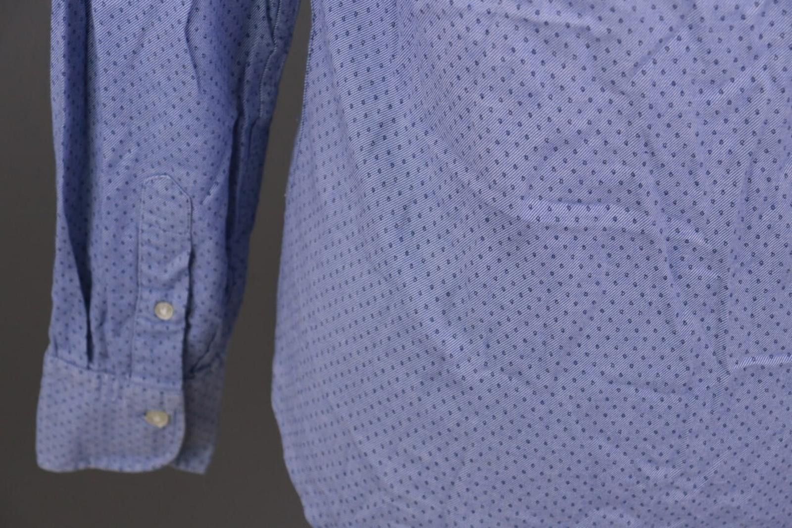 Designer Boggi Milano Custom Fit Blue Dotted Shirt Size M Size US M / EU 48-50 / 2 - 10 Thumbnail