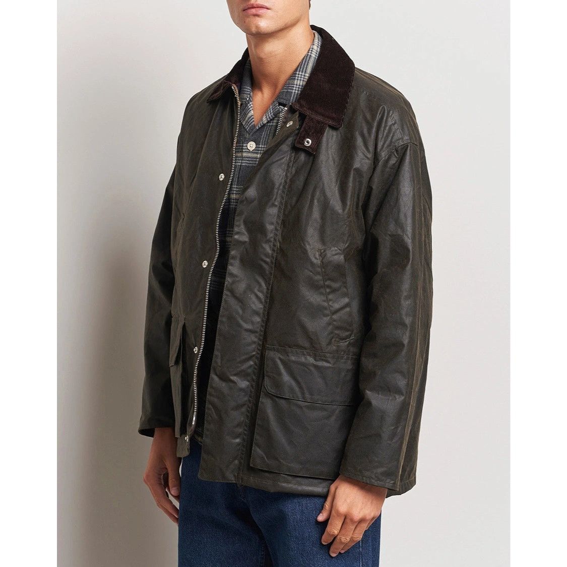 Sunflower Sunflower Men's Waxed Leisure Jacket Olive Size US L / EU 52-54 / 3 - 3 Thumbnail