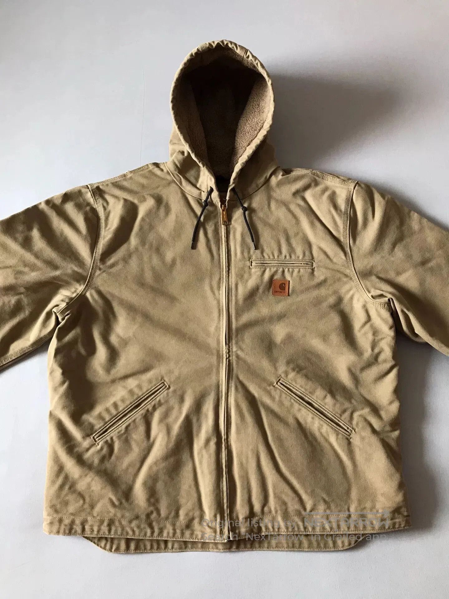 Carhartt Carhartt J141 Hooded Canvas Jacket. Size US XL / EU 56 / 4 - 4 Thumbnail