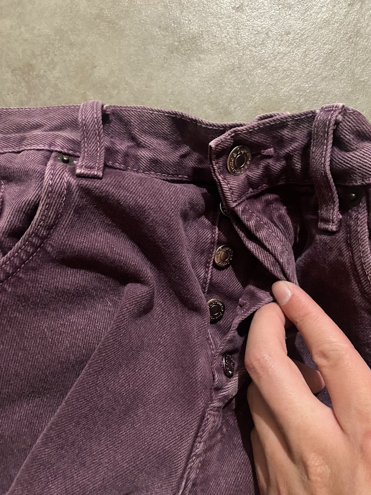 Supreme Supreme Purple Washed Regular Jeans Size US 34 / EU 50 - 6 Thumbnail