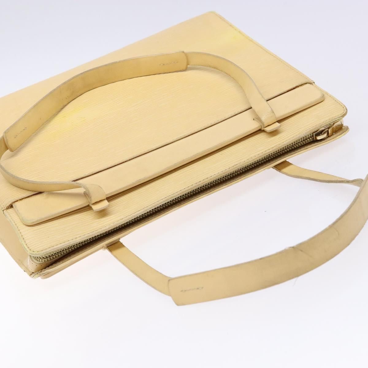 Louis Vuitton LOUIS VUITTON Epi Croisette PM Tote Bag Vanilla M5249a Size ONE SIZE - 6 Thumbnail