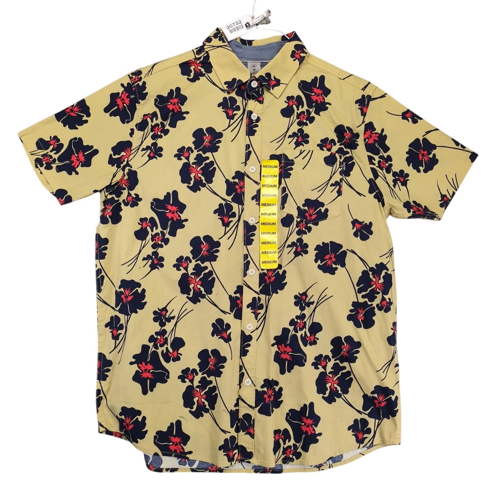 Hurley NWT Hurley Tropical Hawaiian Print Button Up Shirt Men's M Size US M / EU 48-50 / 2 - 1 Thumbnail