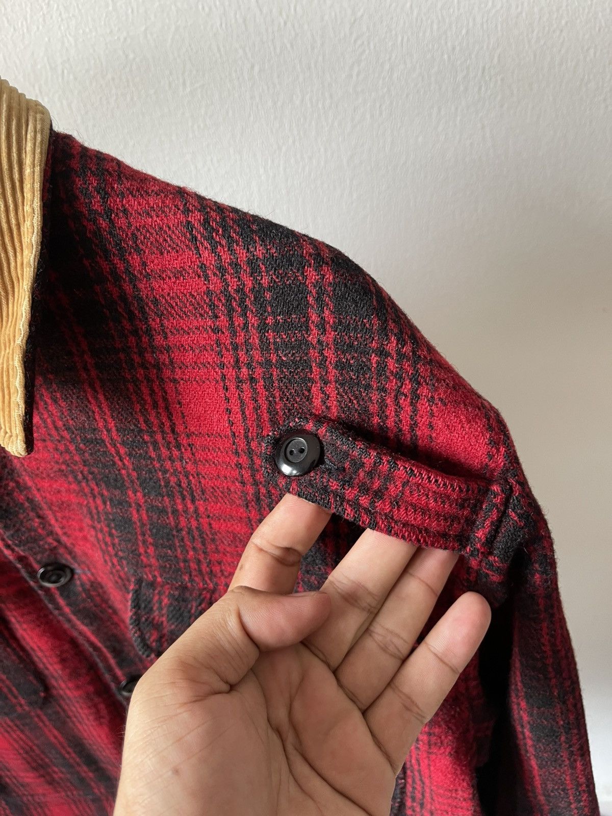 Polo Ralph Lauren 90s Polo Ralph Lauren Buffalo Plaid Heavy Wool Jacket 96 Size US L / EU 52-54 / 3 - 11 Thumbnail