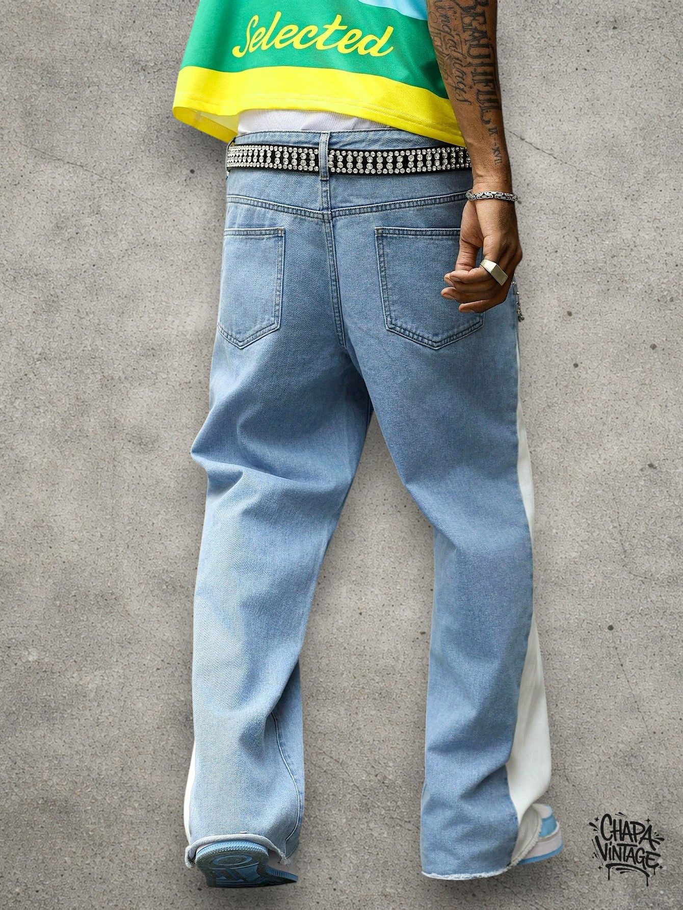 Vintage Wide leg light jeans Size US 32 / EU 48 - 4 Thumbnail