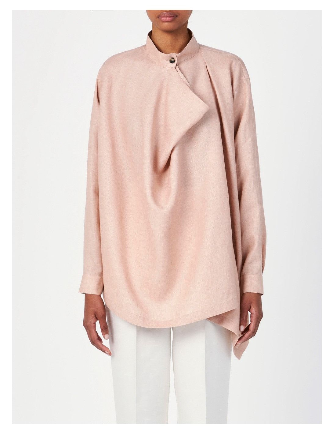 Loro Piana o1srvl11e0725 FAO0482 Jainen Linen Shirt in Pink Size XS / US 0-2 / IT 36-38 - 4 Thumbnail