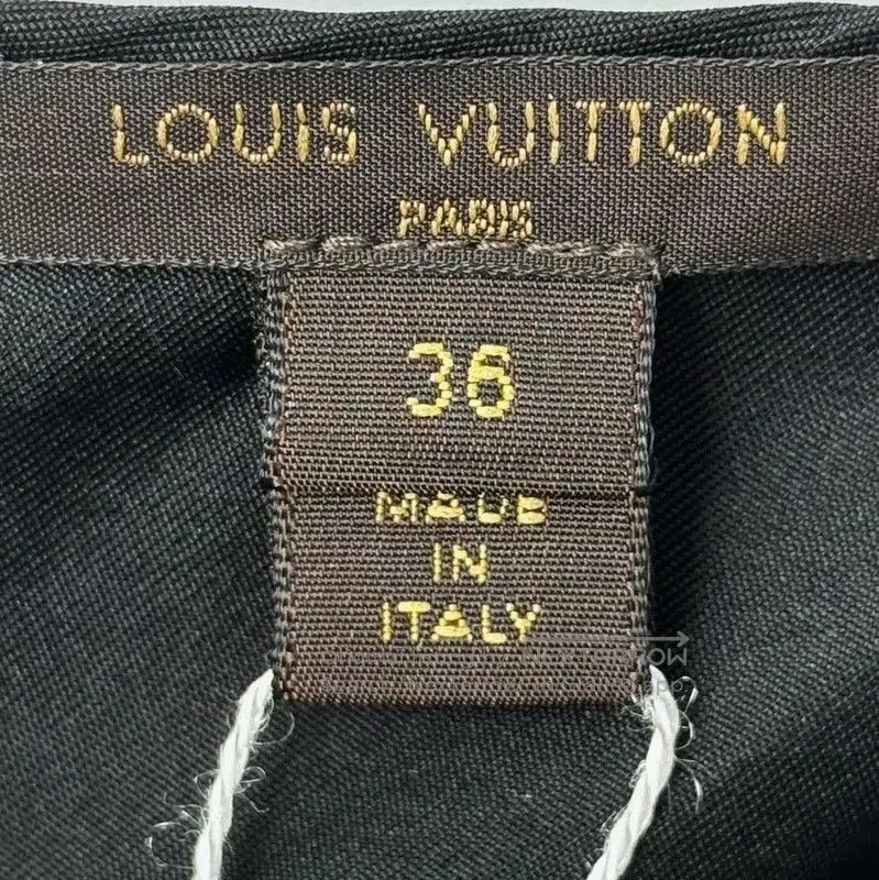 Louis Vuitton Louis Vuitton Black Cotton Blend Women's Dress . Size M / US 6-8 / IT 42-44 - 4 Thumbnail