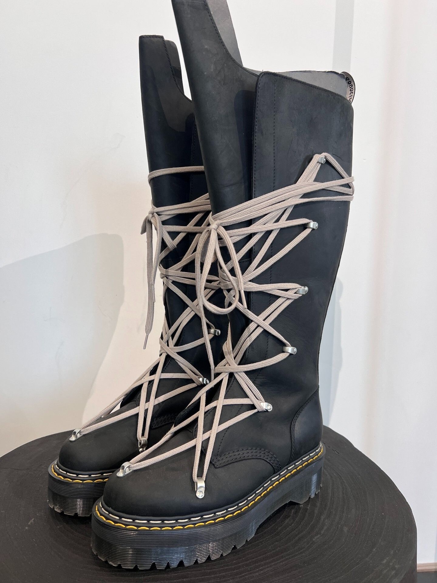 Rick Owens Rick Owens X Dr. Martens High-Top Boots Size US 9 / EU 42 - 1 Thumbnail