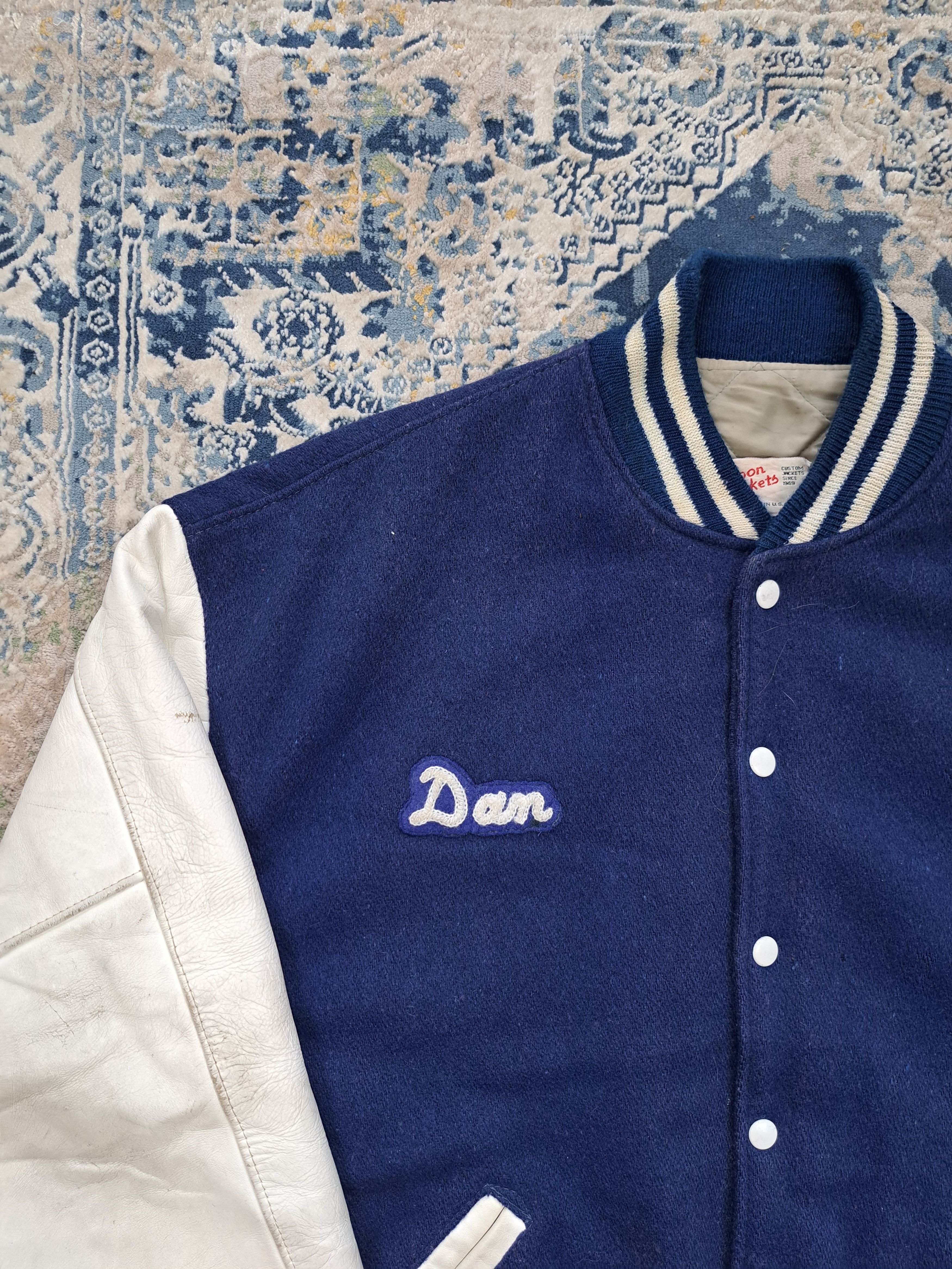 Vintage VTG 1992 Letterman Varsity Jacket Wool Leather 90s US Made Size US L / EU 52-54 / 3 - 2 Thumbnail