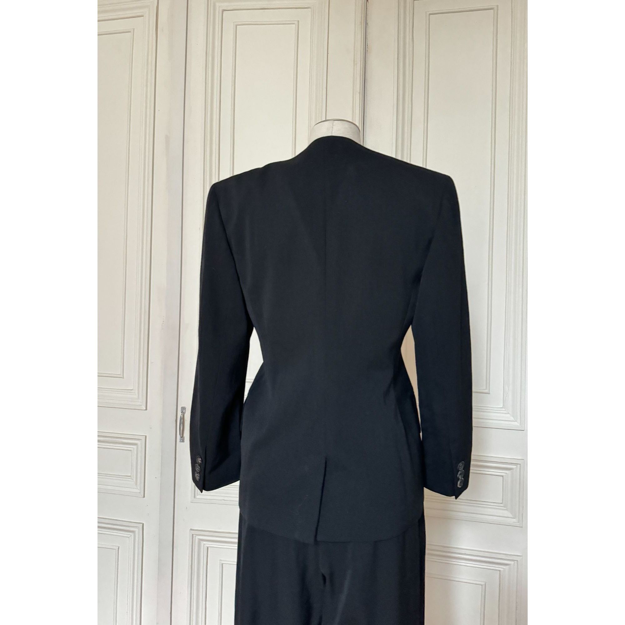 Jil Sander 1980s Black Wool Pants Suit Size S / US 4 / IT 40 - 4 Thumbnail