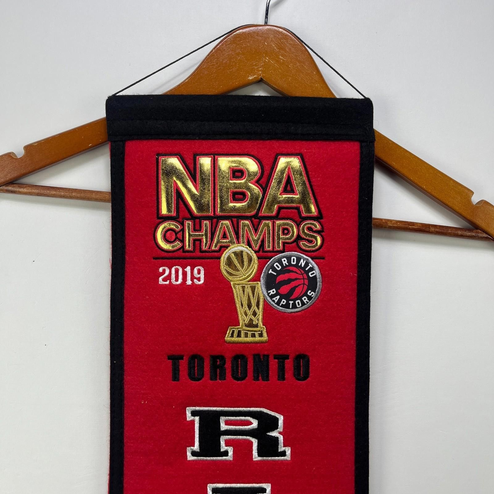 Other Toronto Raptors 2019 NBA Champs Embroidered Heritage Banner Size ONE SIZE - 2 Thumbnail