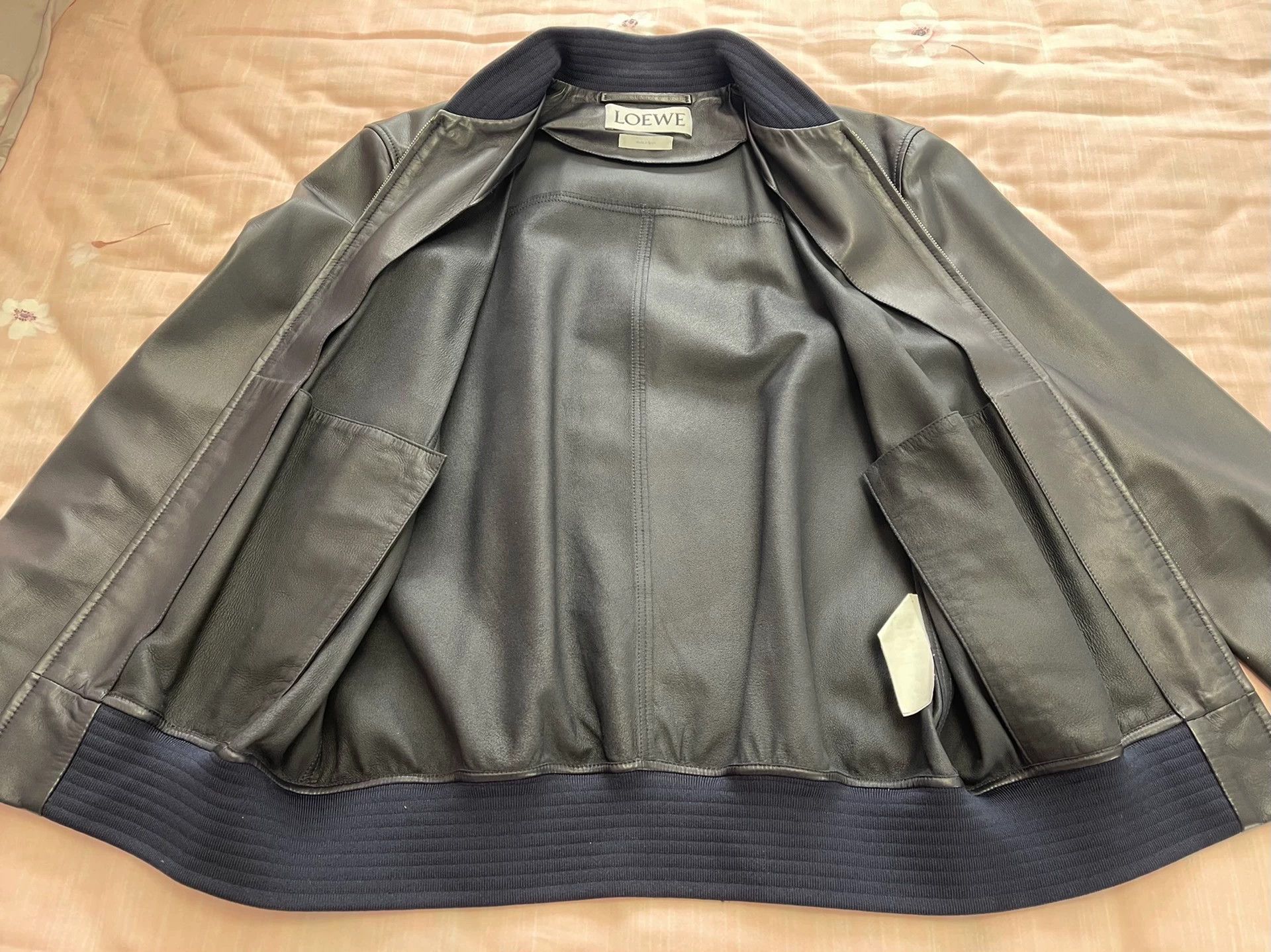 Loewe Loewe Basic Leather Jacket Navy Size 50 M Lambskin Size US M / EU 48-50 / 2 - 4 Thumbnail