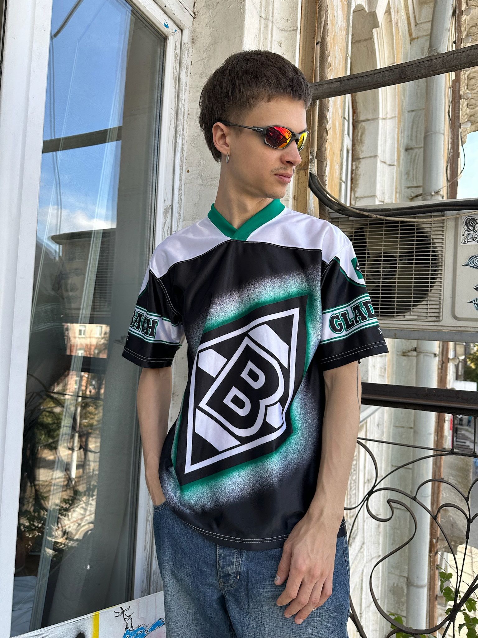 Nutmeg Vintage 90s Borussia Monchengladbach Soccer Jersey Blokecore Size US M / EU 48-50 / 2 - 1 Thumbnail