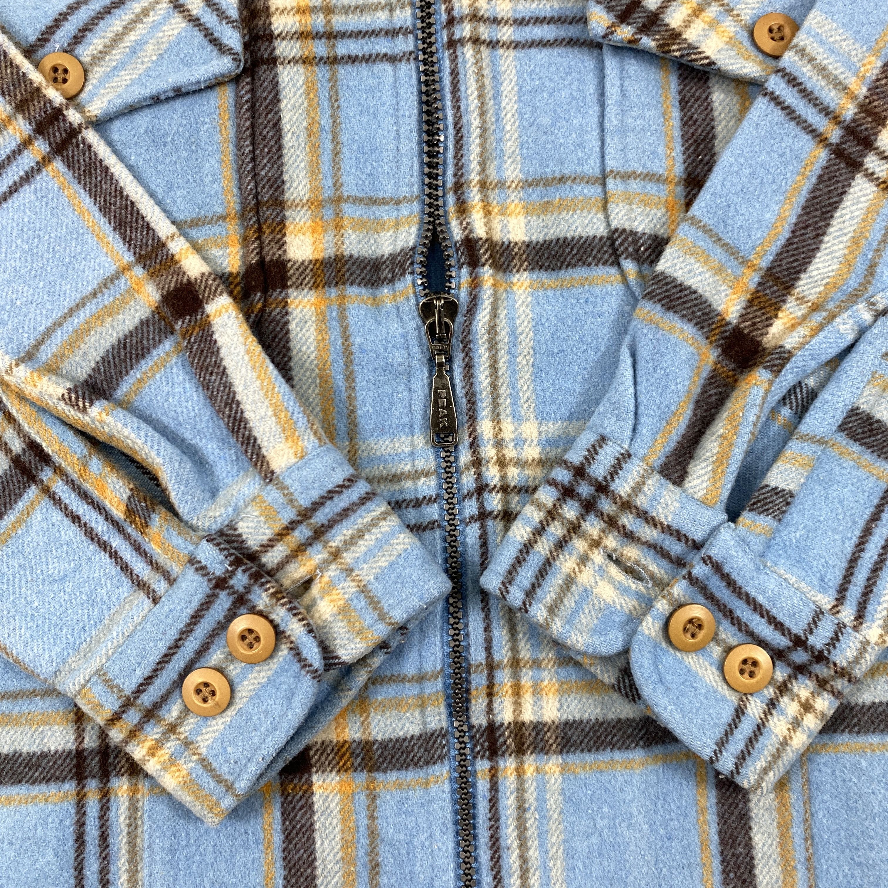 Peak Performance Vintage Peak Performance Flannel Zipper Jacket- J222 Size US M / EU 48-50 / 2 - 5 Thumbnail