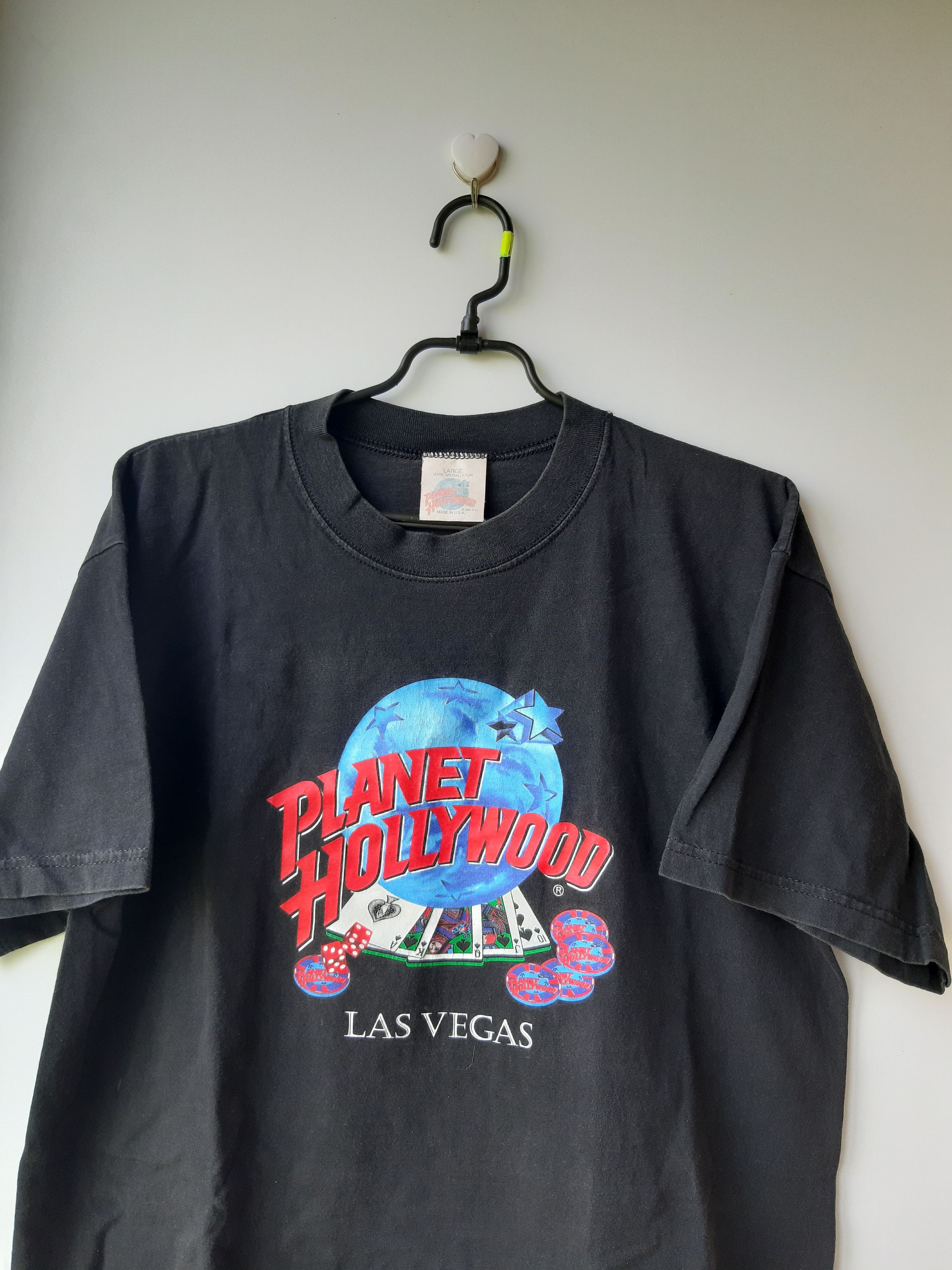 Planet Hollywood × Vintage Vintage 90s Planet Hollywood Las Vegas Streetwear Tee Y2K Size US L / EU 52-54 / 3 - 2 Thumbnail