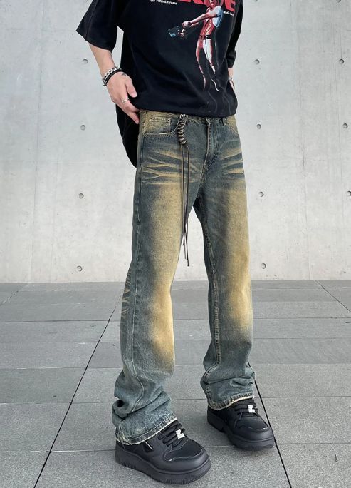 Japanese Brand × Jean Vintage Jeans Men Japanese y2k Baggy Wide Leg Size US 30 / EU 46 - 5 Thumbnail