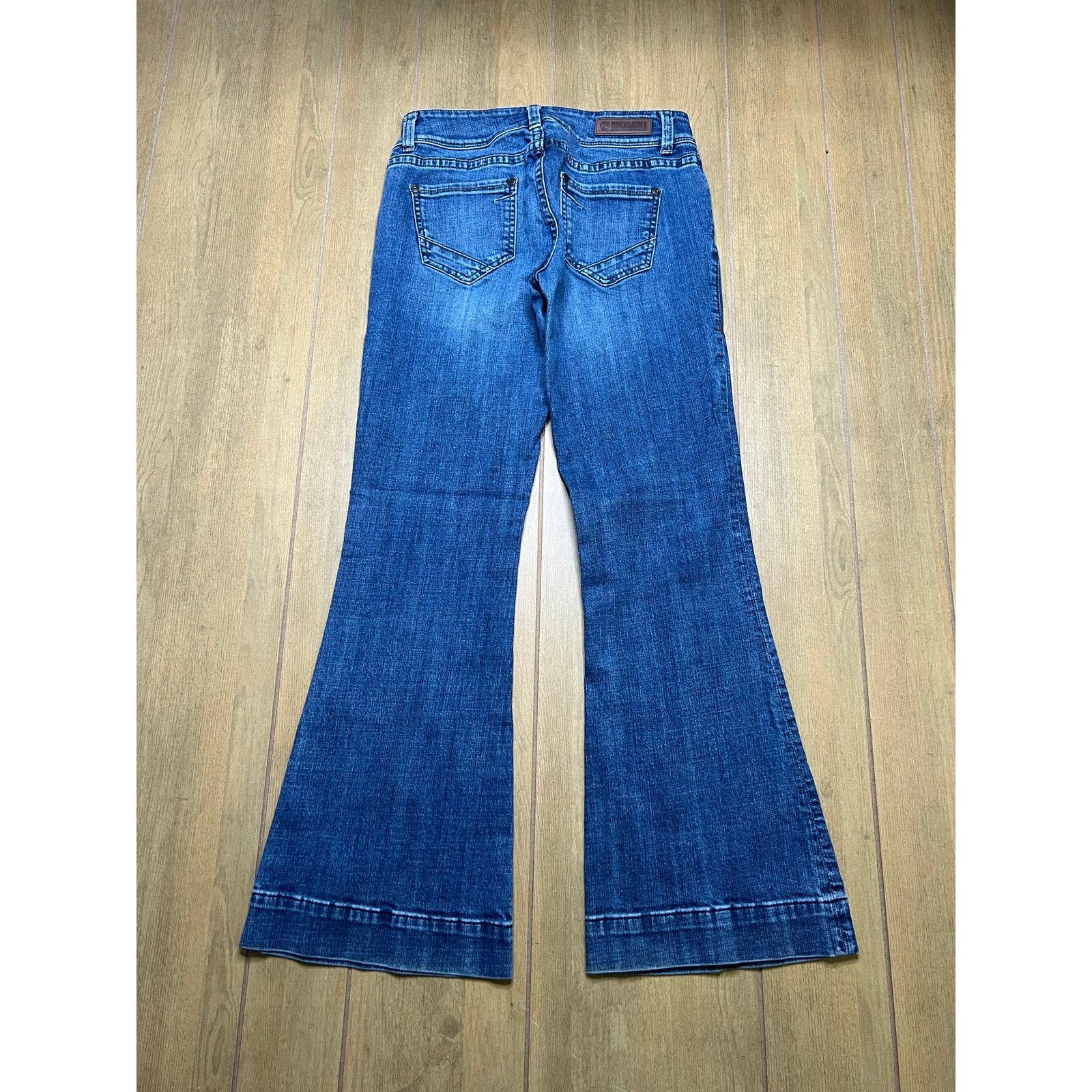 Vintage Rock & Roll Jeans Women’s Sz 27X32 Denim Mid Rise Flare Y2K Size 27" / US 4 / IT 40 - 8 Thumbnail