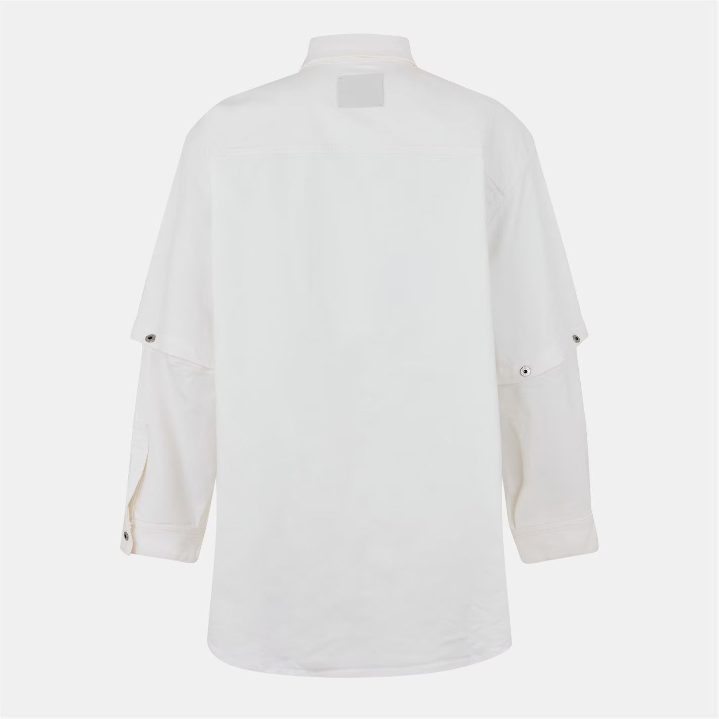 Off-White o1g2r1mq0326 Relaxed Fit Overshirt in White Size US XXS / EU 40 - 2 Thumbnail