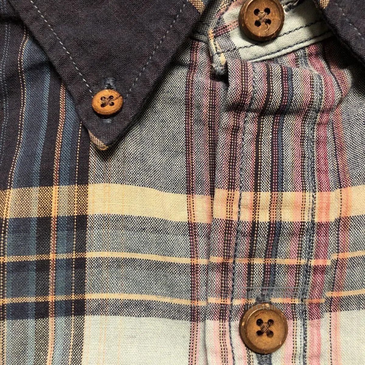 RRL Ralph Lauren Double RL Blue Check Short Sleeve Shirt. Size US XL / EU 56 / 4 - 4 Thumbnail