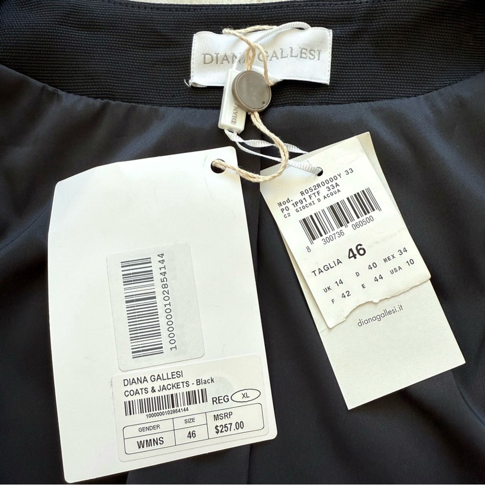 Other NWT! Diana Gallesi Women Jacket, Size 10 US, MSRP.257$ Size L / US 10 / IT 46 - 6 Thumbnail