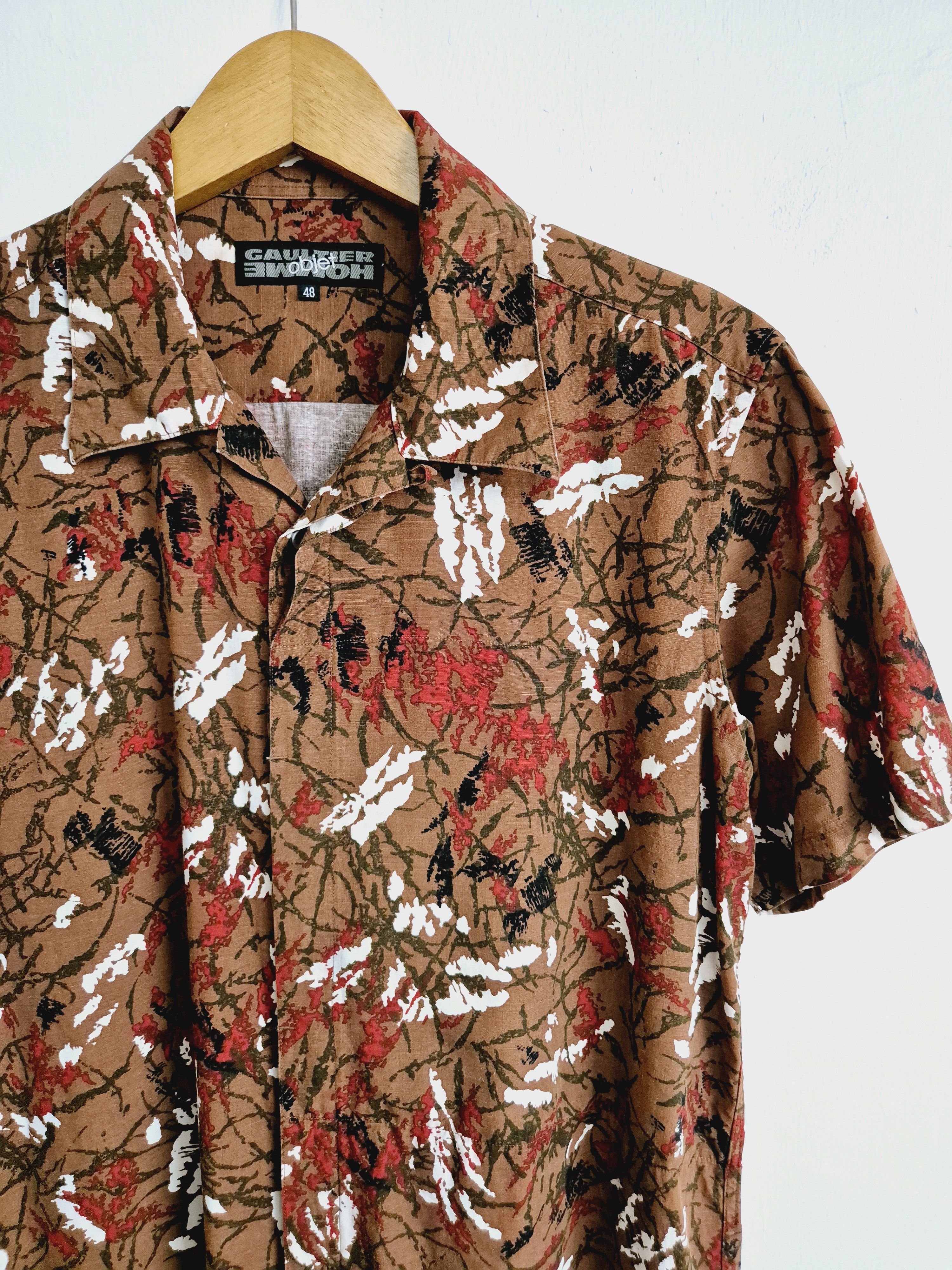 Jean Paul Gaultier Jean Paul Gaultier Print Collar Hawaiian Shirt Size US S / EU 44-46 / 1 - 2 Thumbnail
