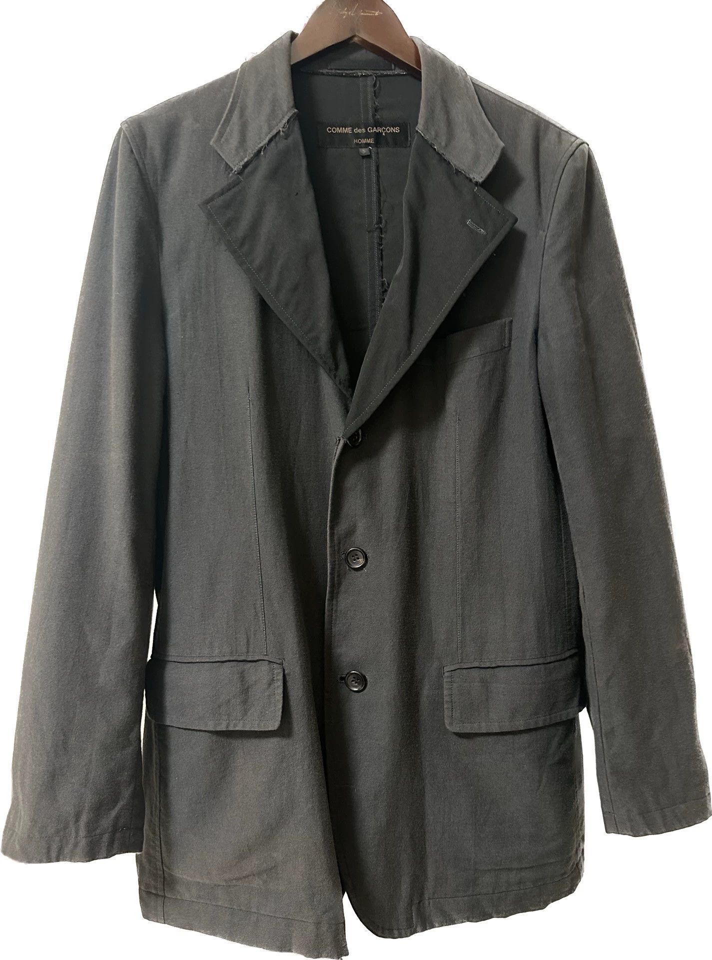 Comme des Garcons Comme Des Garcons Three button fringed black purple suit j -DMC Size US S / EU 44-46 / 1 - 1 Thumbnail