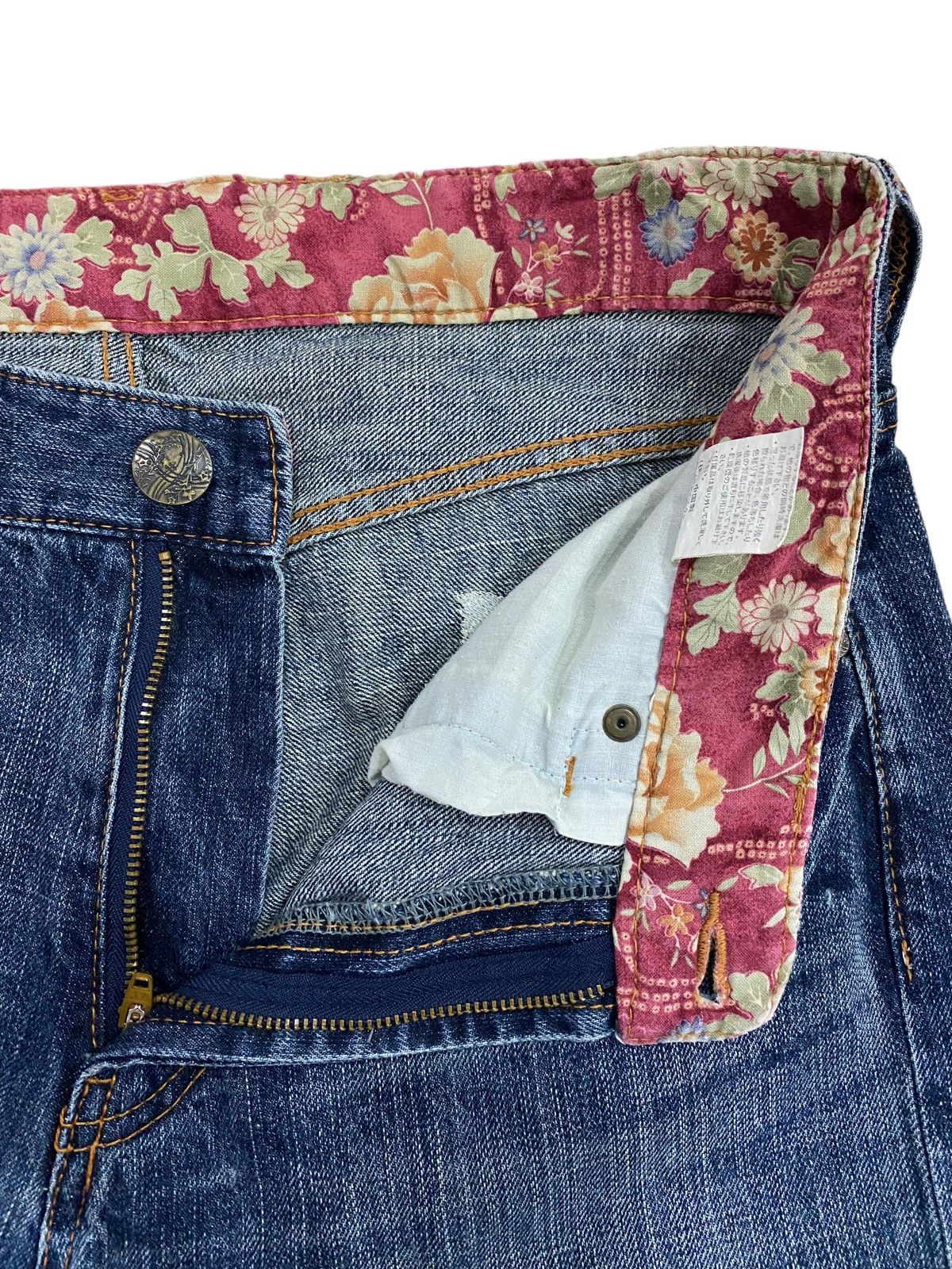 Japanese Brand Vintage Koi Pond Embroidery Denim Japan Size US 32 / EU 48 - 15 Thumbnail