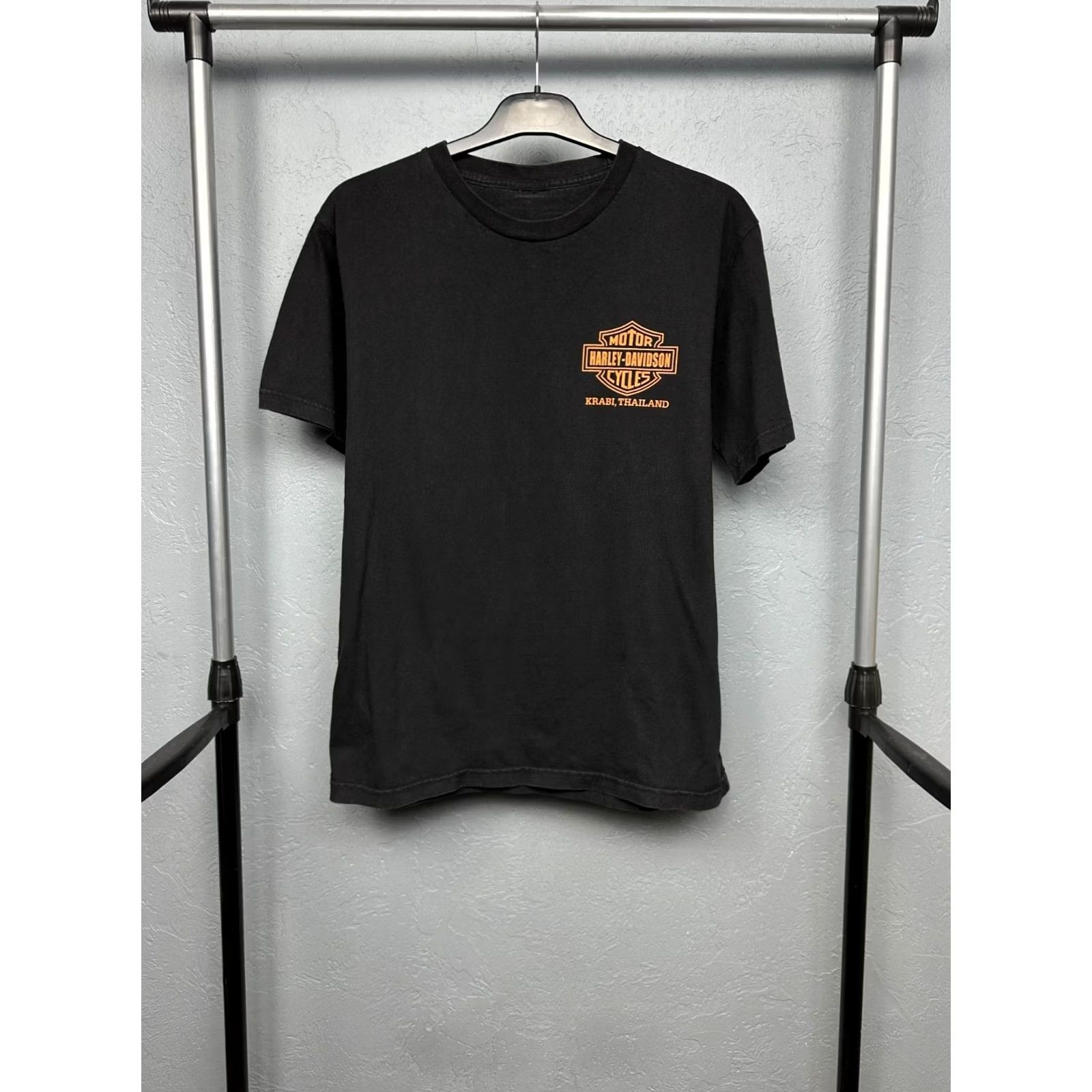 Harley Davidson Harley-Davidson Mens T-Shirt Crew Neck Short Sleeve Black Size M Shirt Men's Graphic Print 90s Motorcycle Theme Size US M / EU 48-50 / 2 - 4 Thumbnail