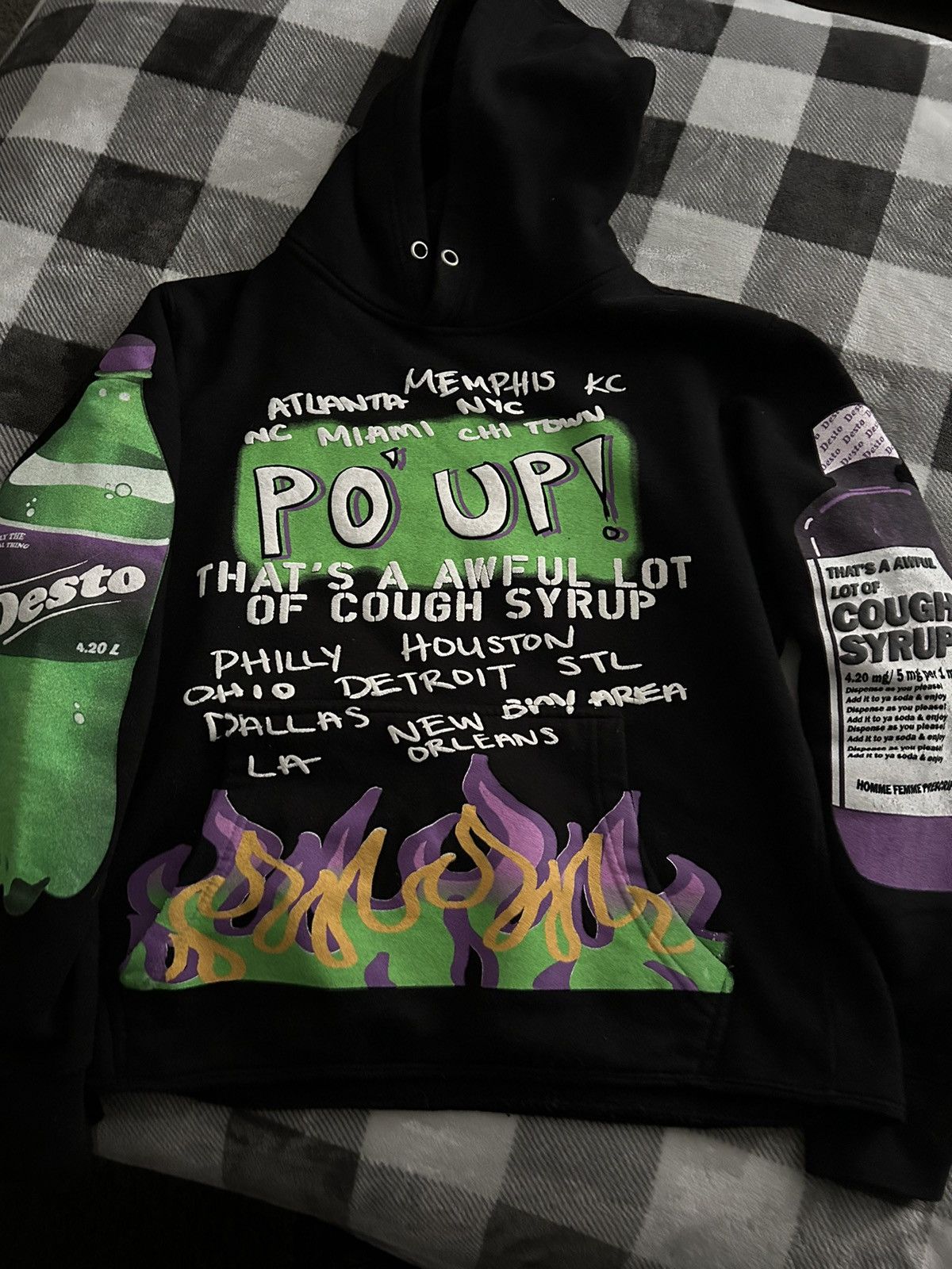 image of Awful Lot Of Cough Syrup in Black, Men's (Size Small)